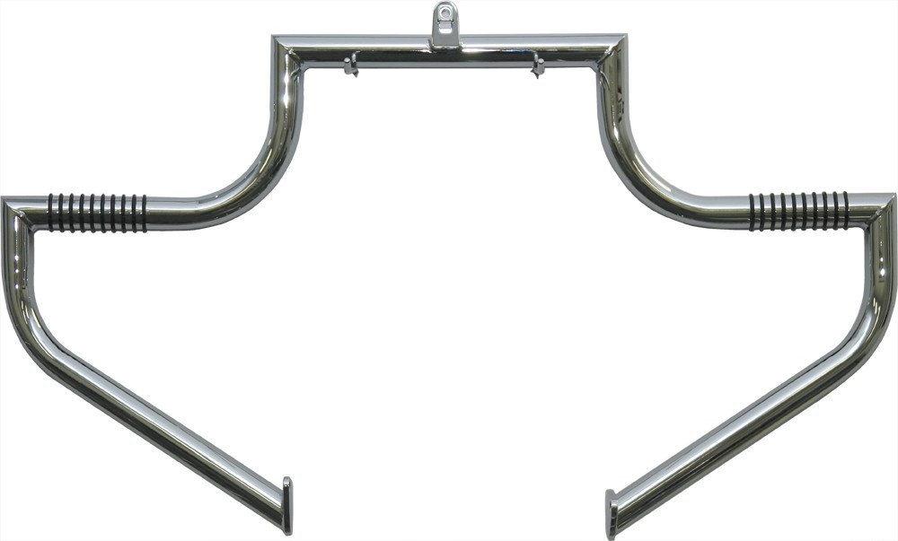 LINDBY 102-1/09 Chrome Front Highway Bar for 1997-2016 Harley-Davidson FLH Touring Models - Motorcycle Crash Protection & Footrest for Long Rides | Perfect for Cruising & Road Trips