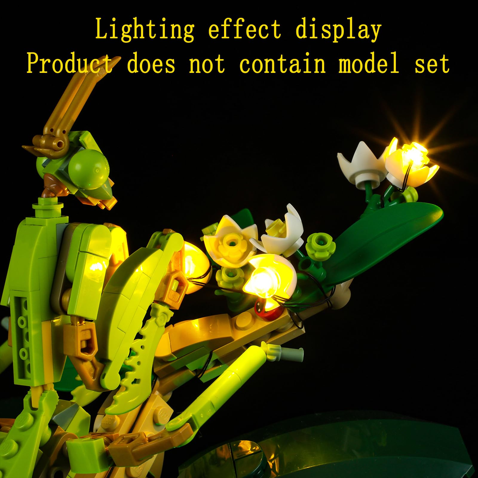 GEAMENT LED Light Kit for LEGO Ideas 21342 The Insect Collection - Compatible with Building Blocks (Model Not Included) - Perfect for Home Decoration, Gifts, and LEGO Display Enhancement