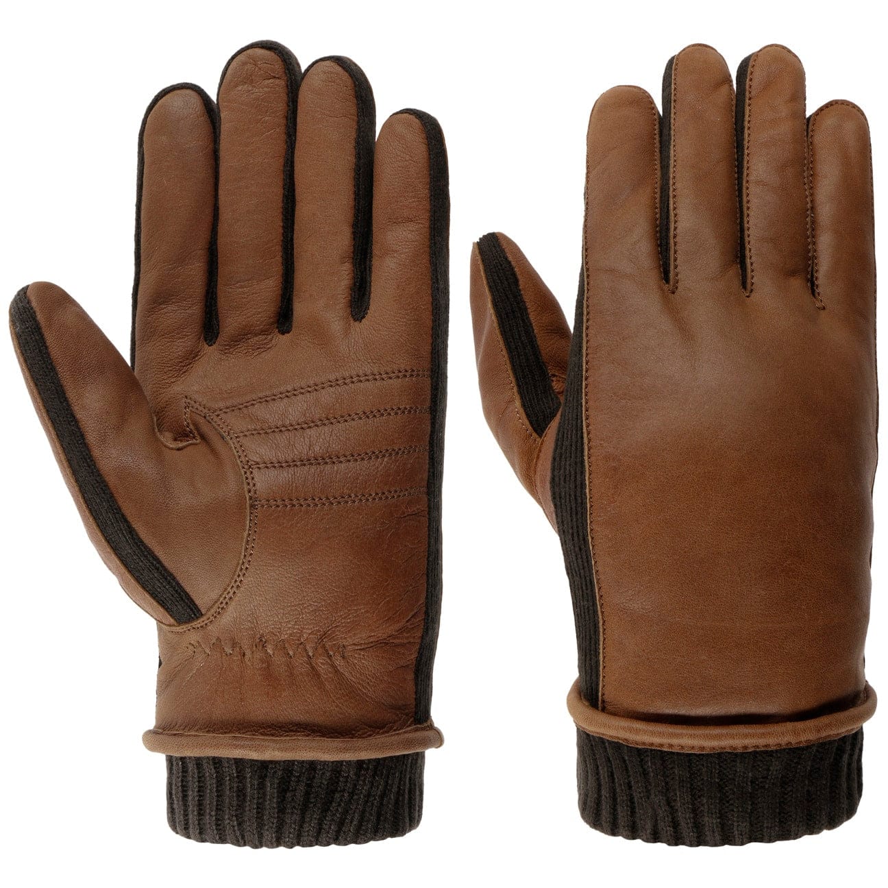 Pearlwood Harris Leather Gloves for Men & Women - Premium Soft Cowhide Driving & Winter Gloves - Touchscreen Compatible, Warm & Durable for Outdoor Activities, Motorcycle Riding & Snow Sports