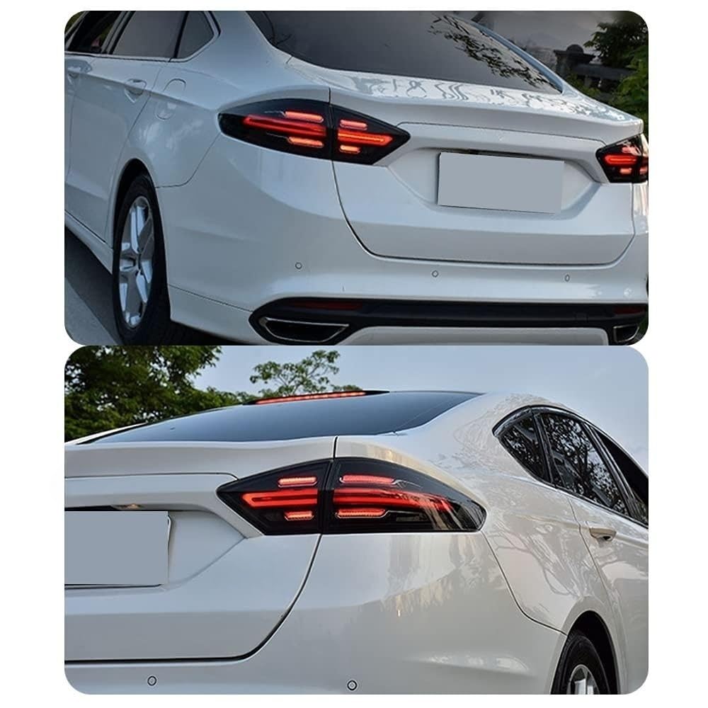 Ingenuity Time LED Tail Lights for Ford Fusion 2013-2016 | Sequential Turn Signals & Startup Animation | Rear Light Assembly | Perfect for Night Driving & Custom Car Upgrades