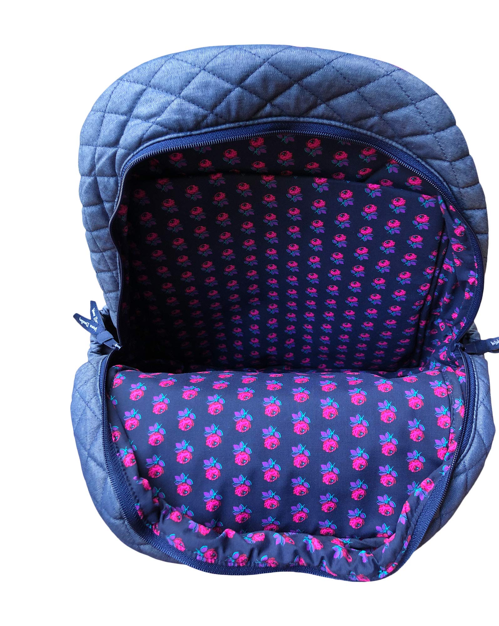 Vera Bradley Essential Backpack - Moonlight Navy | Lightweight Durable School & Travel Backpack for Women & Teens | Perfect for College, Work & Everyday Use