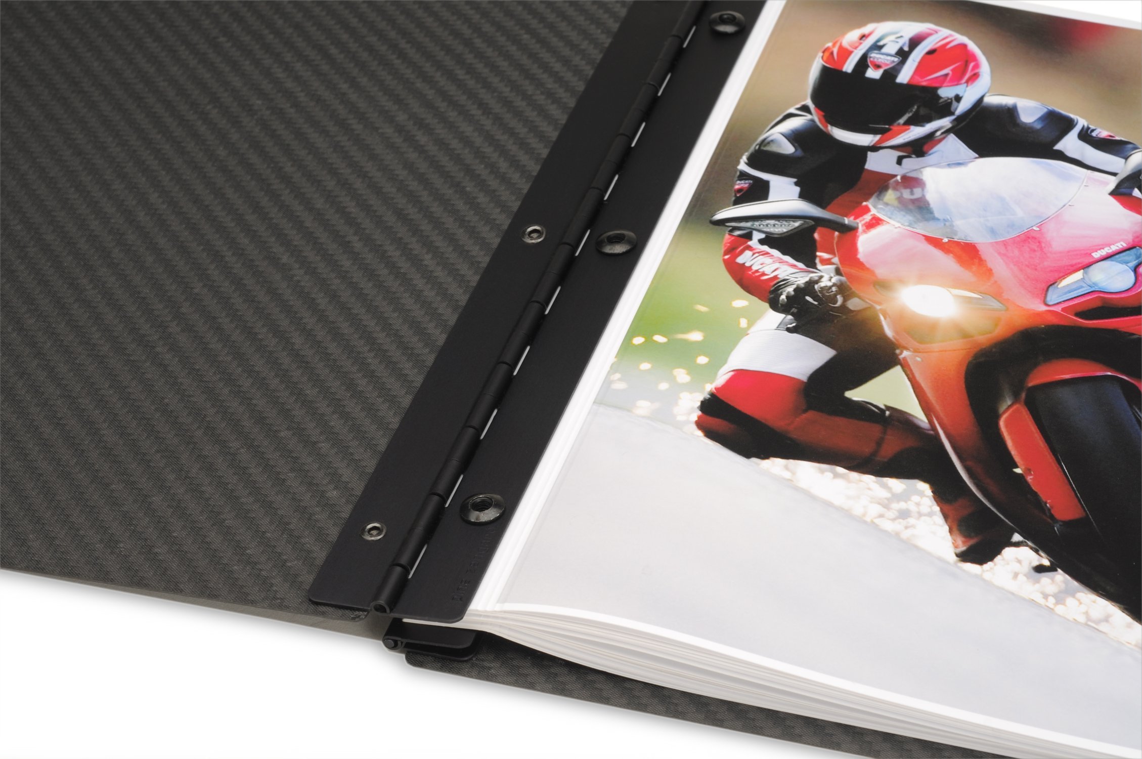 Pina Zangaro Carbon Fiber Screwpost Binder - 11x14 Portrait (34926) | Durable Presentation Portfolio for Artists & Photographers | Perfect for Art Exhibitions, Photo Albums & Professional Portfolios