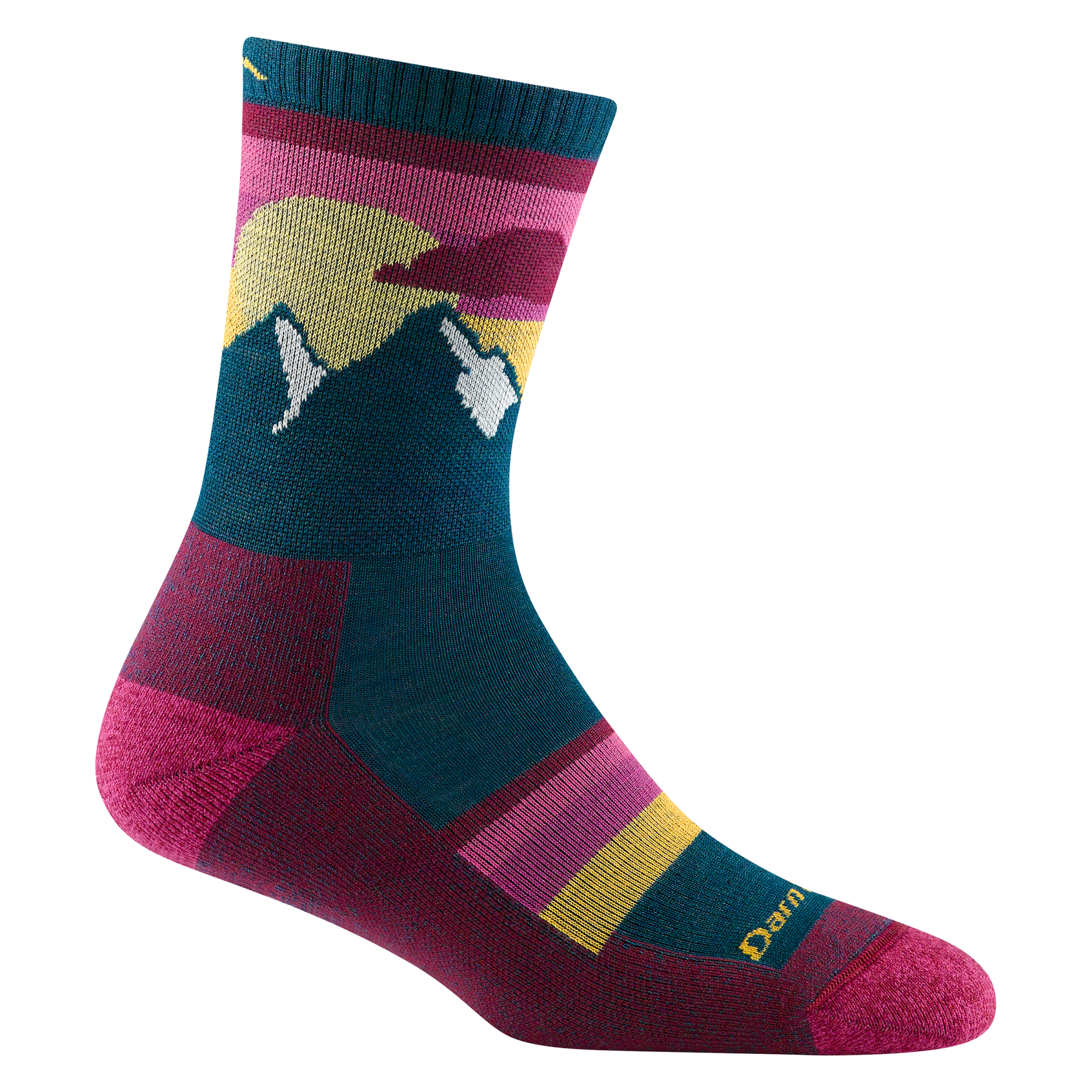 Darn Tough 5005 Sunset Ledge Micro Crew Lightweight Cushion Socks for Women - Hiking, Running & Everyday Comfort
