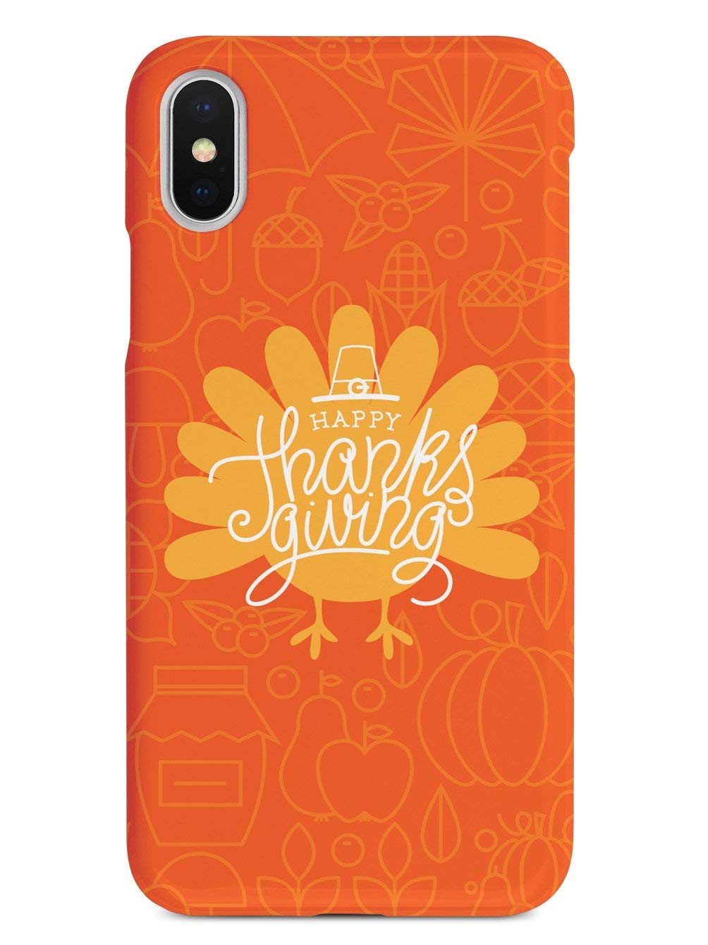 3D Textured Protective Phone Case for Apple iPhone X/Xs - Thanksgiving Turkey Design - Slim Fit Shockproof Cover - Perfect for Holiday Gifts & Everyday Use