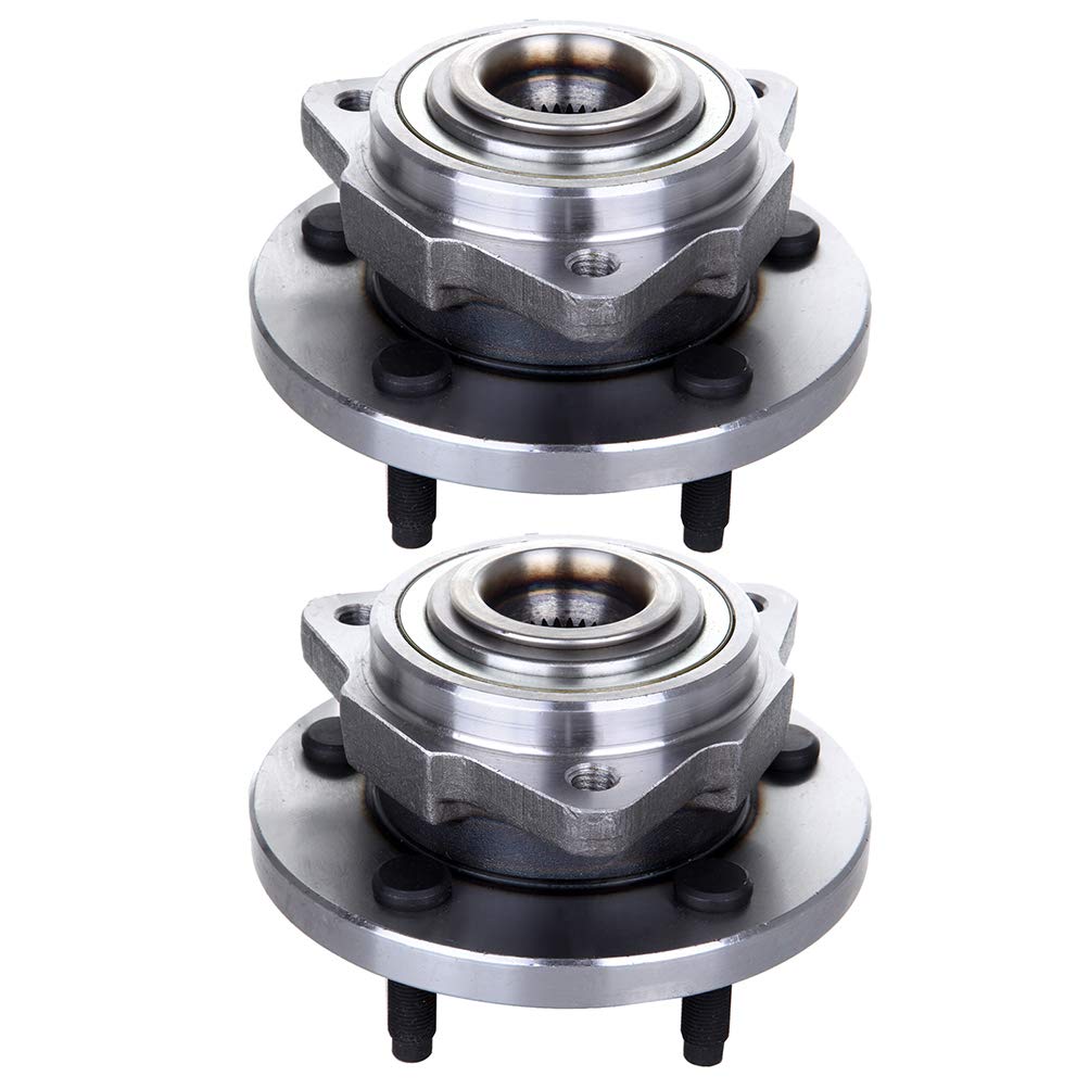 High-Quality Wheel Hub and Bearing Assembly Replacement for 2006-2010 Jeep Commander & 2005-2010 Jeep Grand Cherokee - ABS Compatible 5-Lug Design (Set of 2) - Perfect for Off-Roading, Daily Commuting, and Smooth Ride Maintenance
