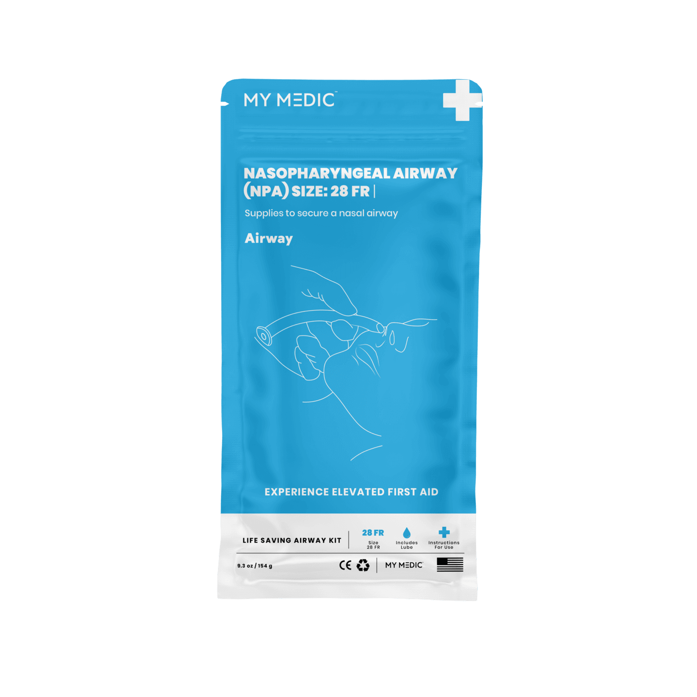 NPA Airway Medpack - Nasopharyngeal Airway Medical Kit for Emergency & First Aid - Essential for EMT, Paramedics & First Responders - Perfect for Trauma, CPR & Rescue Scenarios