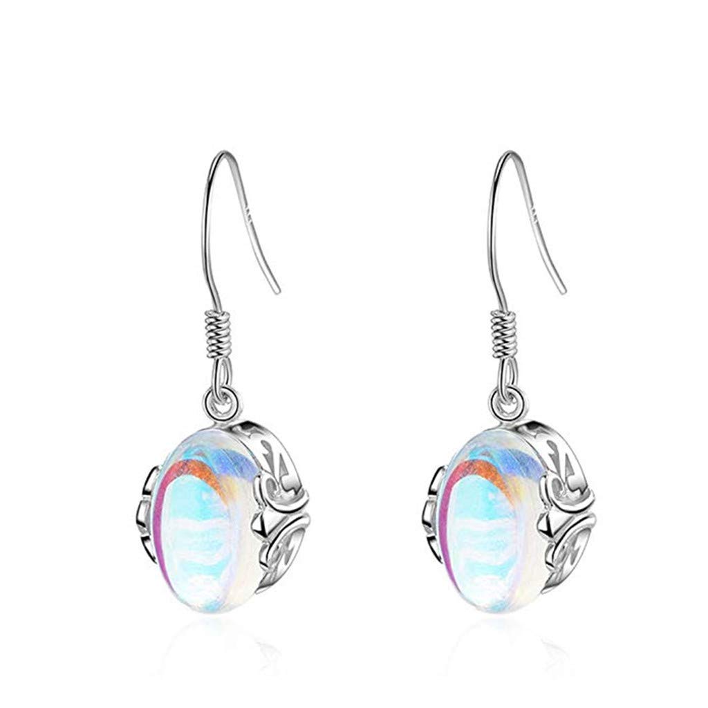1928 Geometric Crystal Earrings for Women - Colorful Stone Dangle Earrings | Elegant Party, Wedding & Everyday Fashion Jewelry Accessories