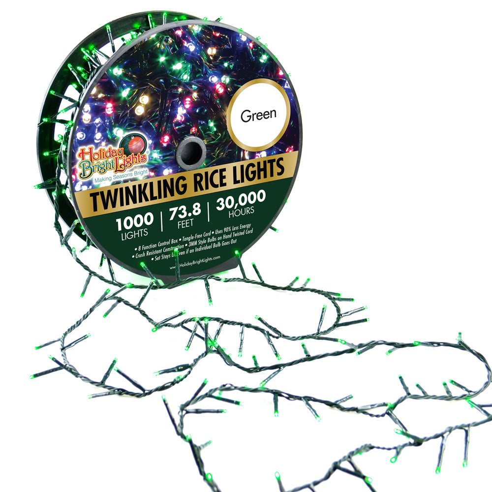 (Multi-Colored) 1000 LED Reel Multi-Colored Rice Lights