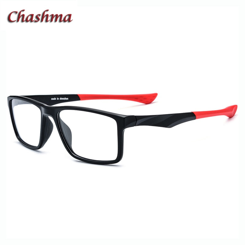 Men's Titanium Square Full Rim Sport Eyeglasses - Lightweight TR90 Frame for Active Lifestyle | Perfect for Running, Cycling & Outdoor Activities