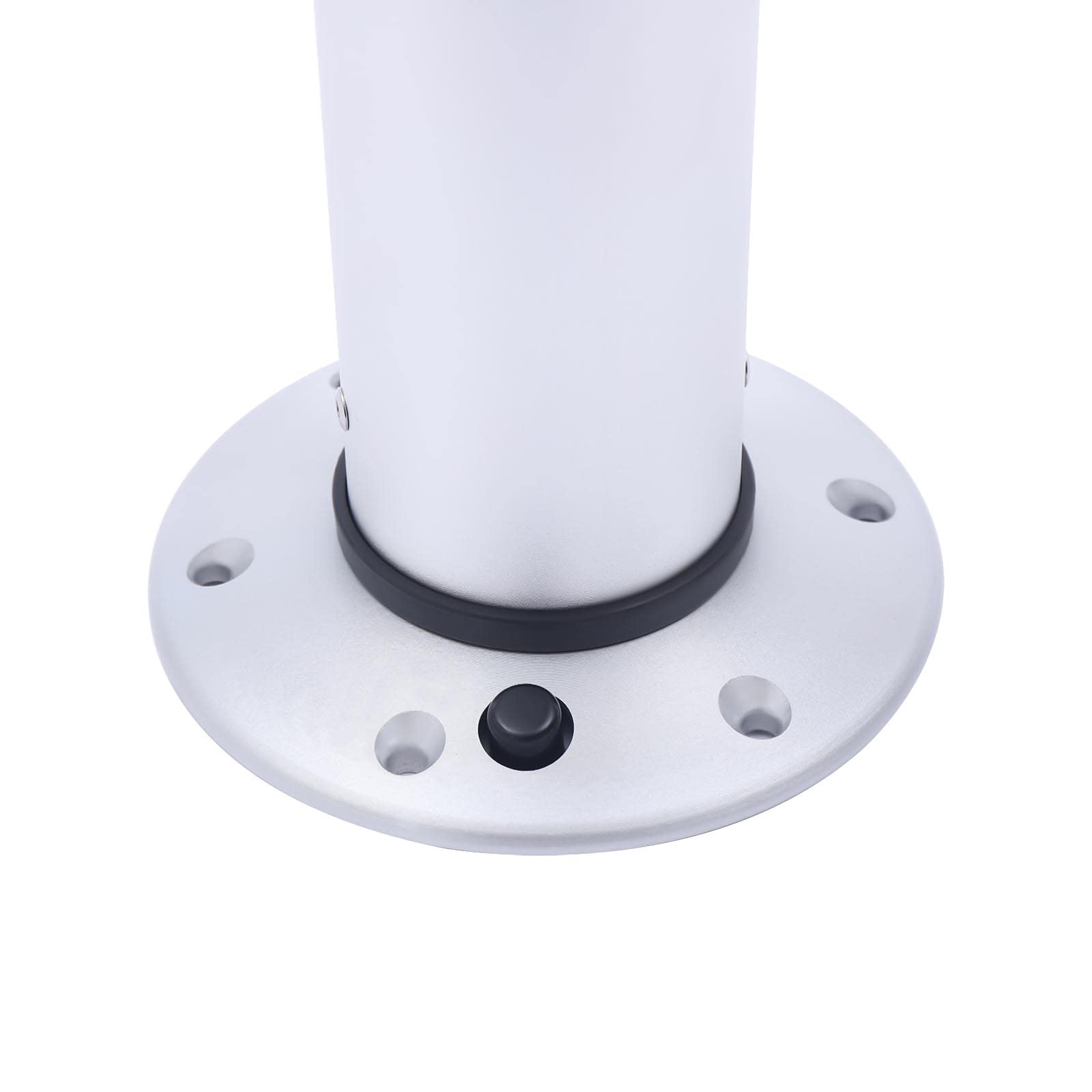 Adjustable Table Pedestal Stand 16.9-28.7 Inch Heavy Duty Aluminum Table Base for RV, Marine Boat, Workbench, Kitchen & Office - Stepped Height Adjustment for Dining, Working & Entertaining