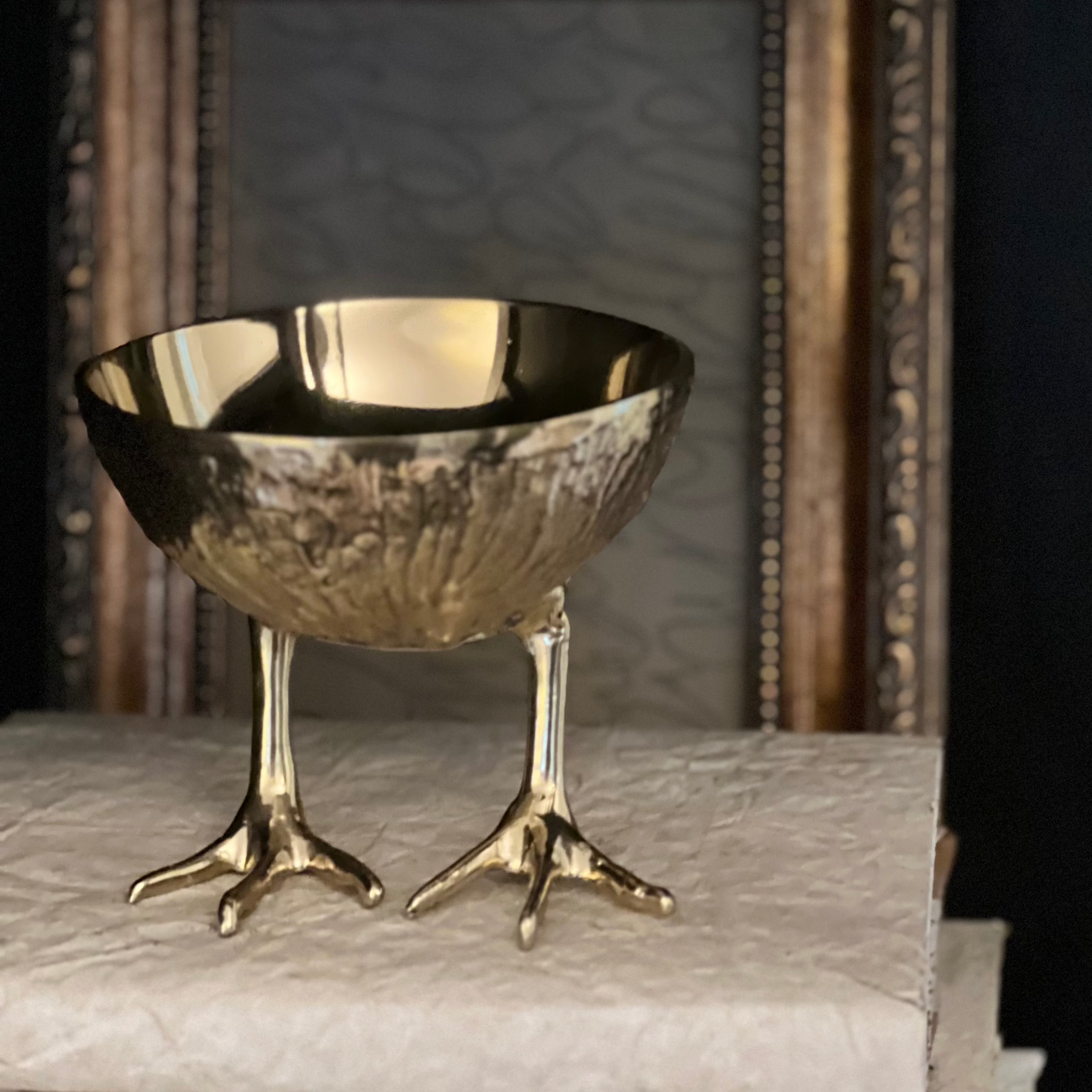 Henrietta Brass Bowl - Handcrafted Decorative Serving Bowl for Fruits, Nuts & Home Decor - Perfect for Dining Tables, Kitchen Countertops & Gift Giving