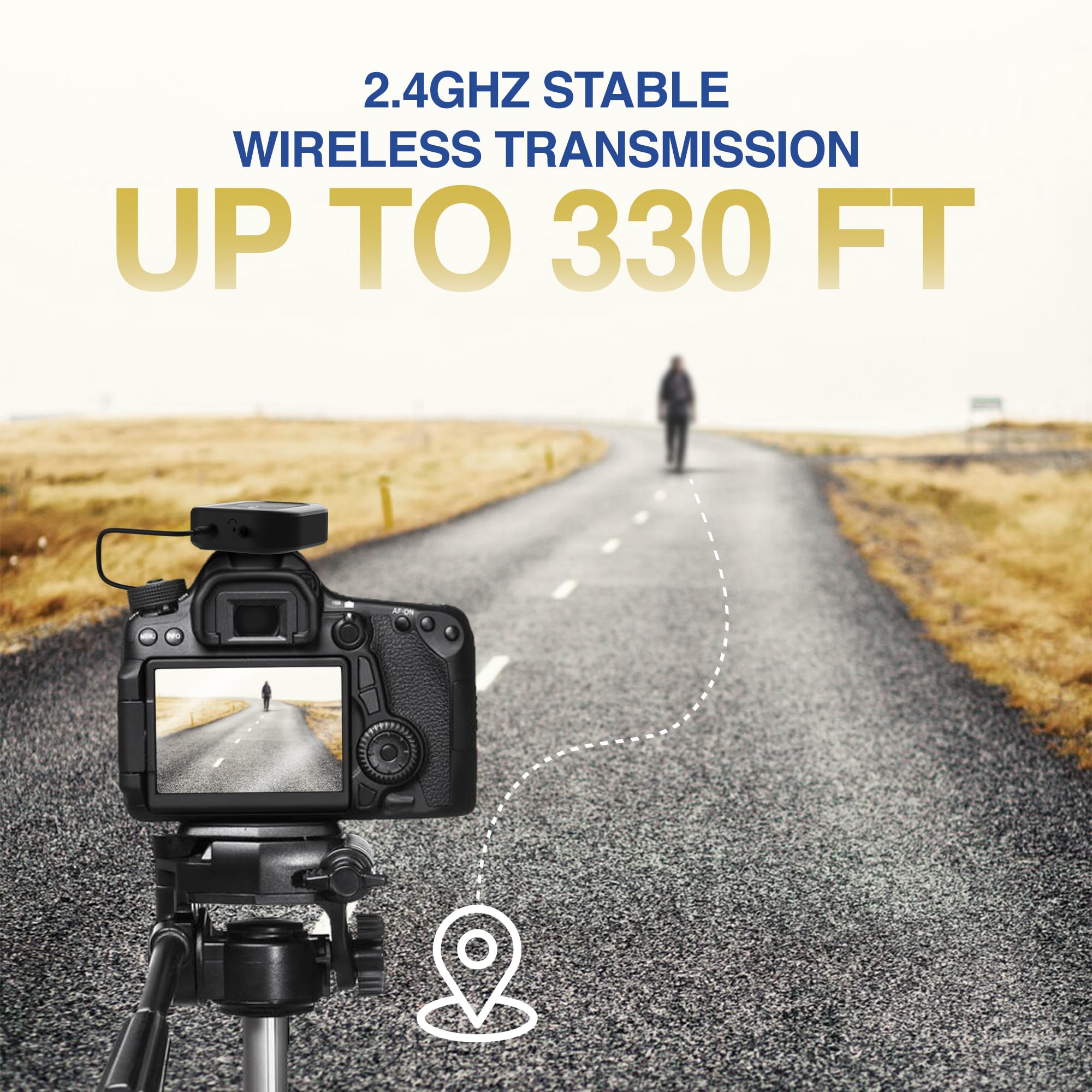 Wireless Dual Lavalier Microphone Set for Vlogging, Streaming, Podcasting - Compatible with iPhone, Android, DSLR & Laptop - Perfect for YouTube Creators, TikTok Videos & Online Teaching