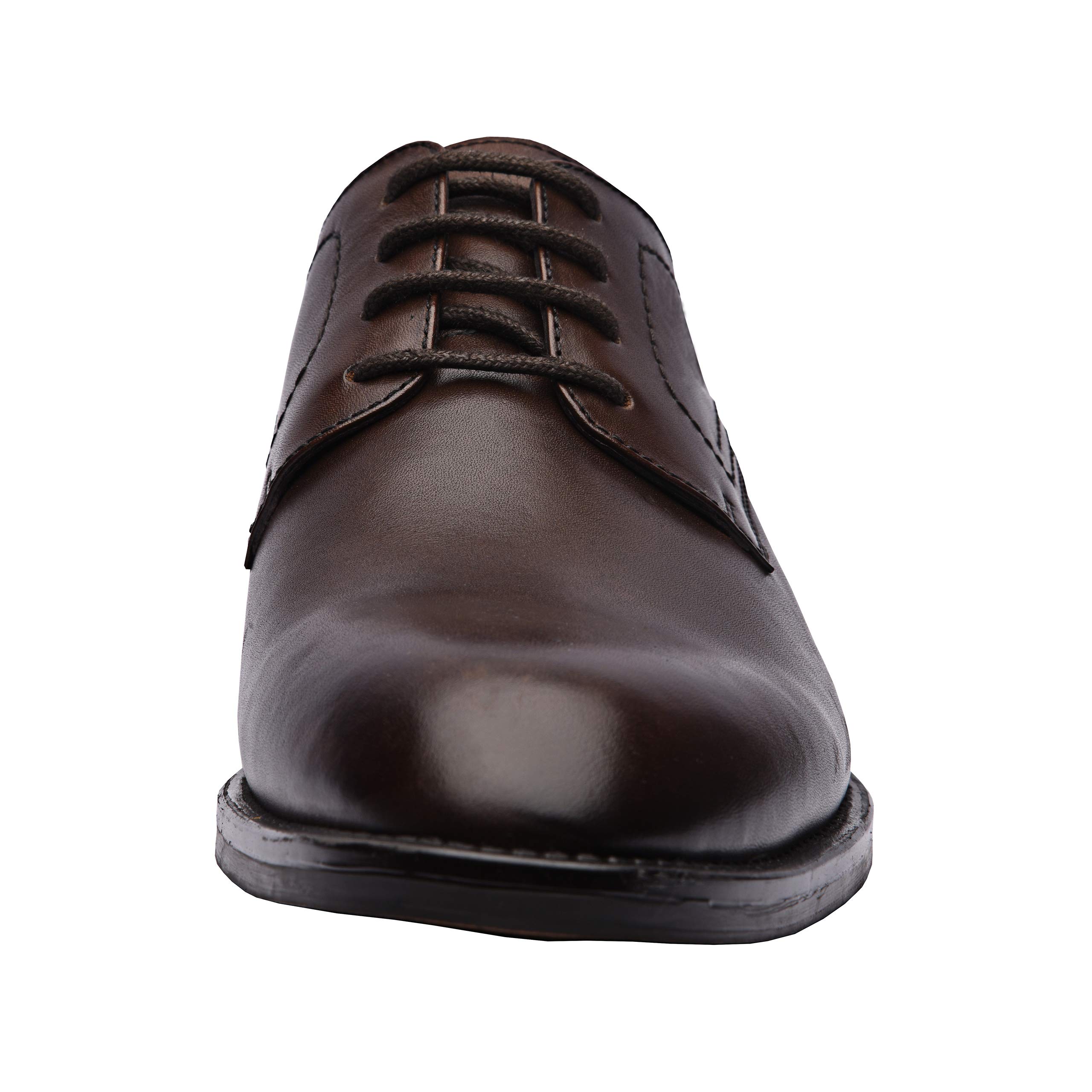 Genuine Leather Men's Dress Shoes - Classic Derby Oxford Business Shoes for Men | Formal Office Wear & Wedding Occasions