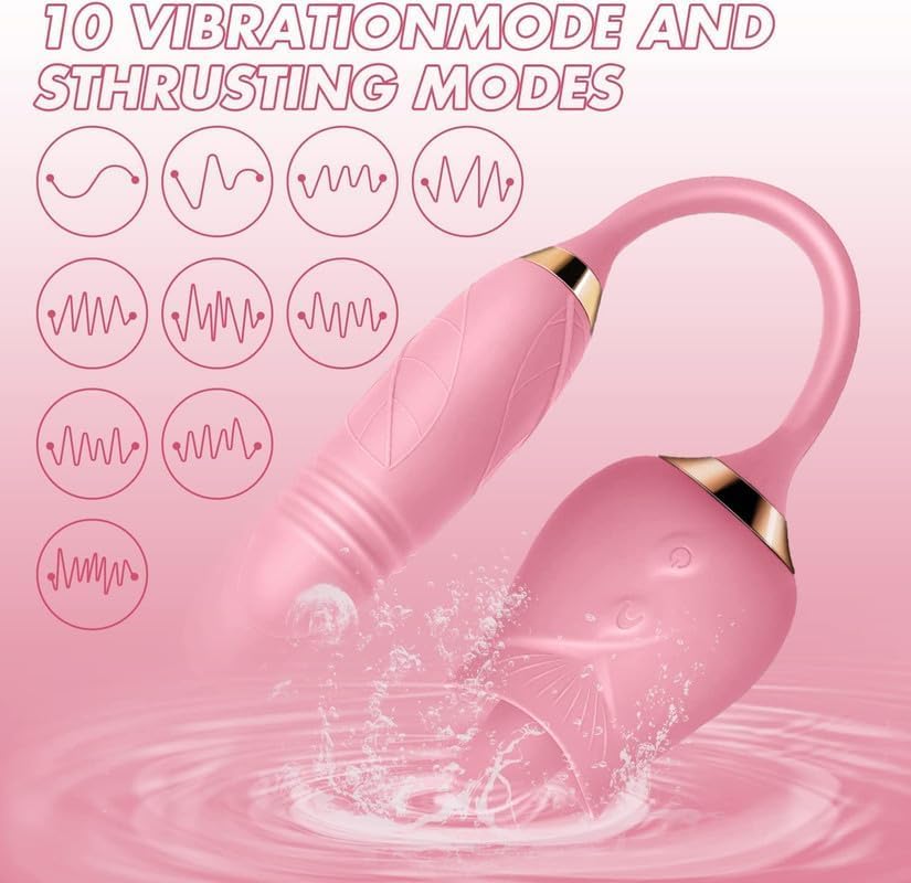 10-Speed Electric Rose Sucker for Women - Waterproof Automatic Adult Toy with Tongue Stimulation, Quiet & Discreet - Perfect for Valentine's Day Gifts & Couples Play (Model S1426)