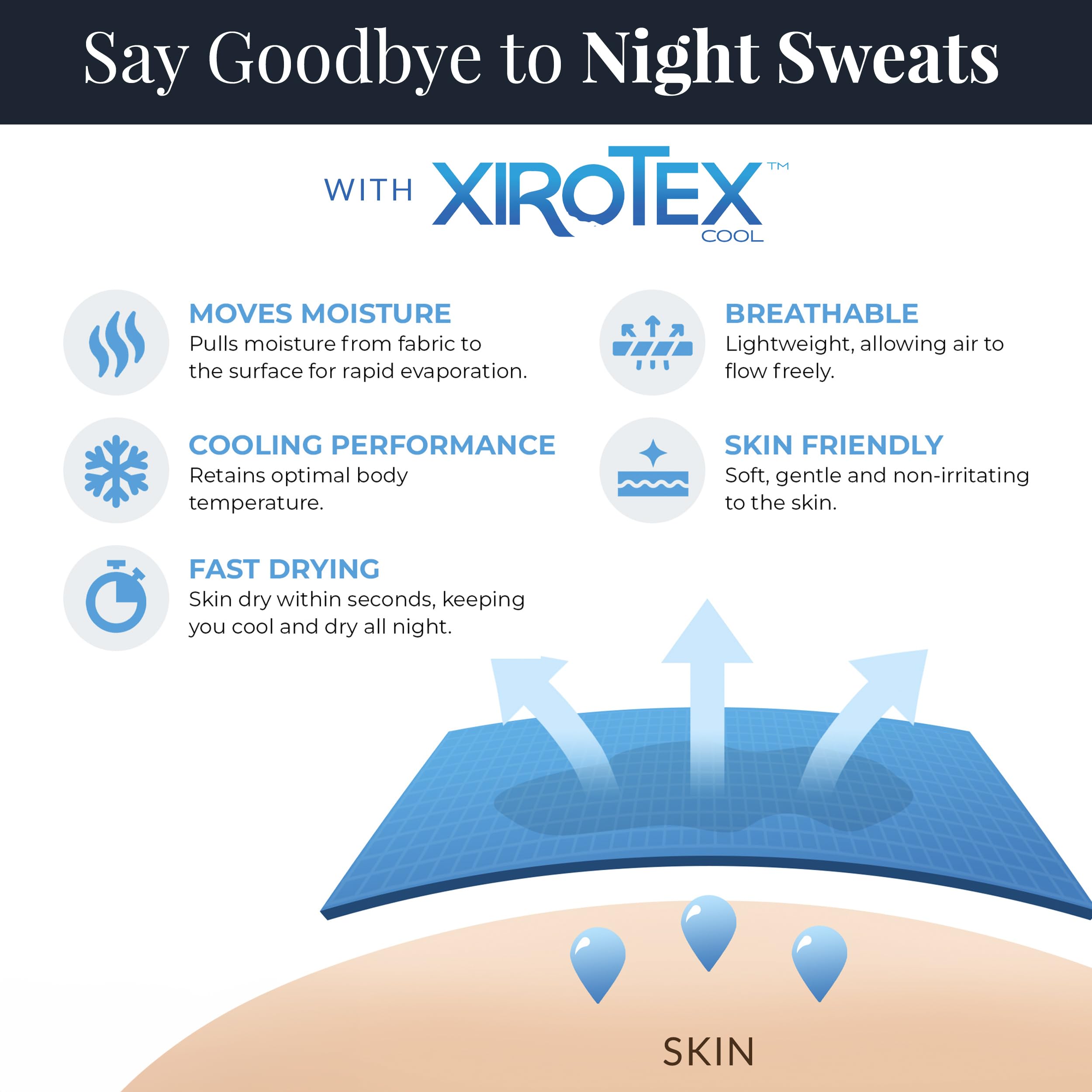 Lusome Cooling Nightgown for Women - Hot Flash Relief & Night Sweats Pajamas - Breathable Sleep Dress for Hot Sleepers - Perfect for Summer Nights & Menopause Comfort