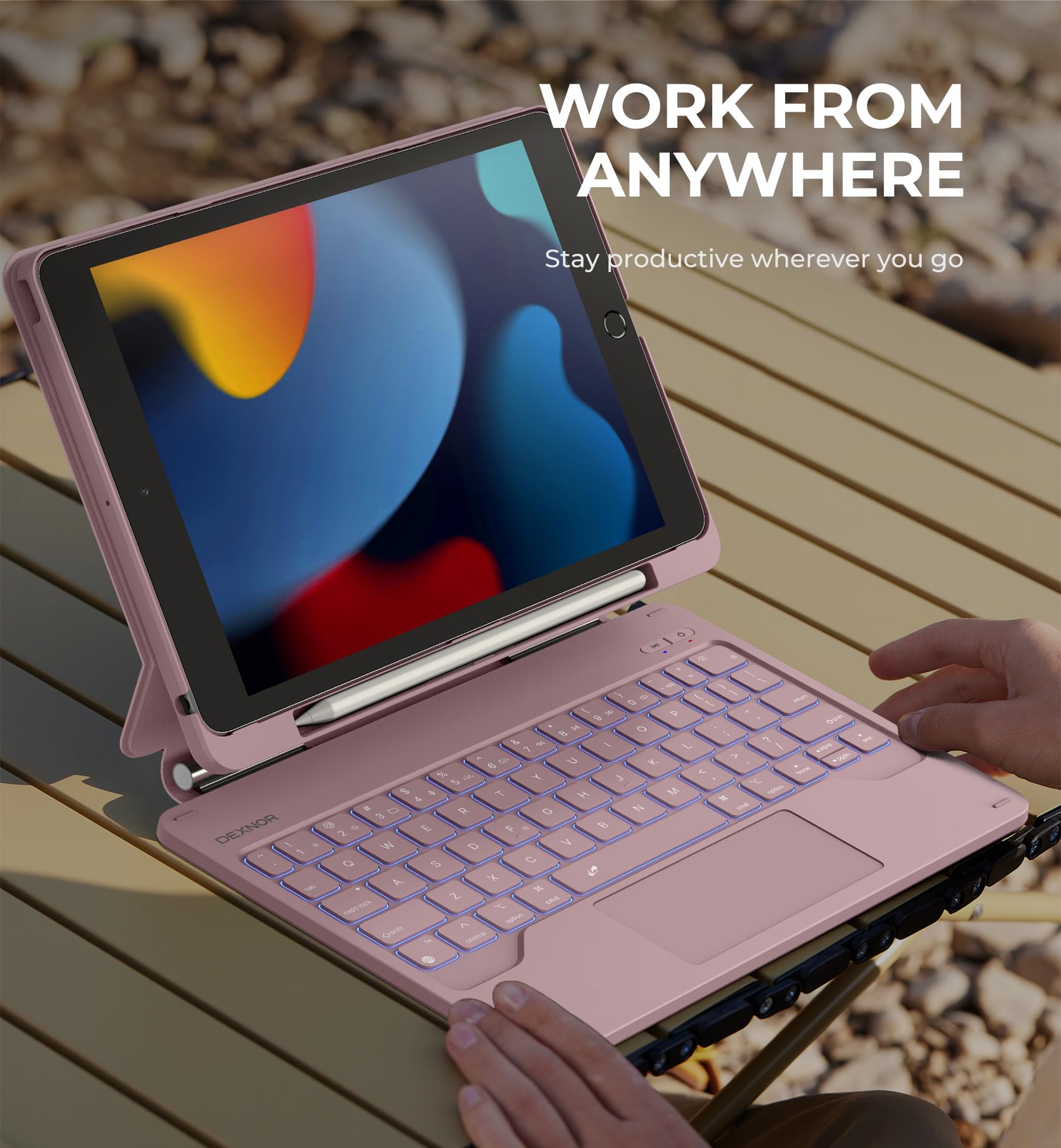 Dexnor Magnetic Keyboard Case for iPad 9th/8th/7th Generation 10.2
