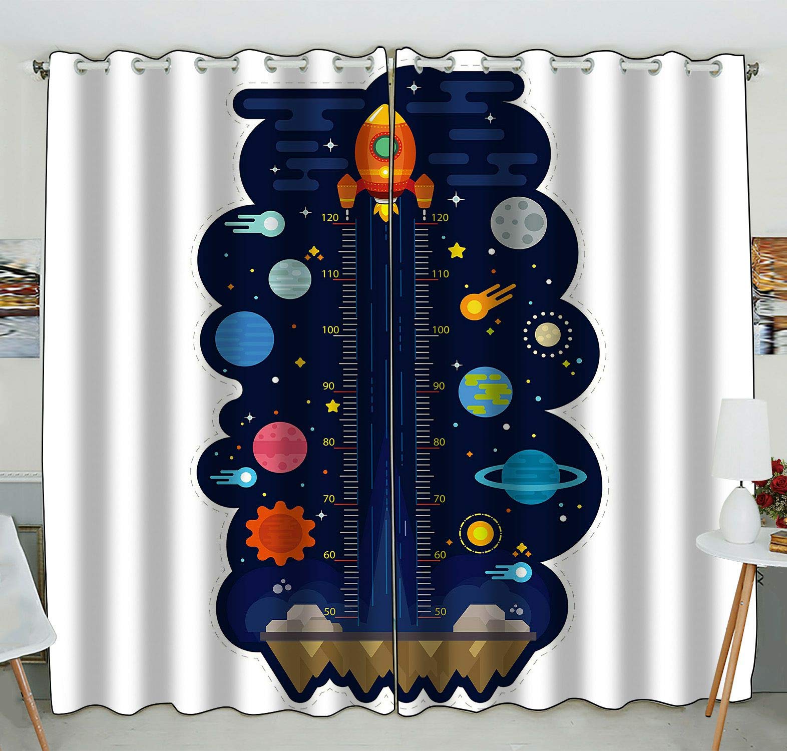 Space & Solar System Themed Kids Height Chart - 52