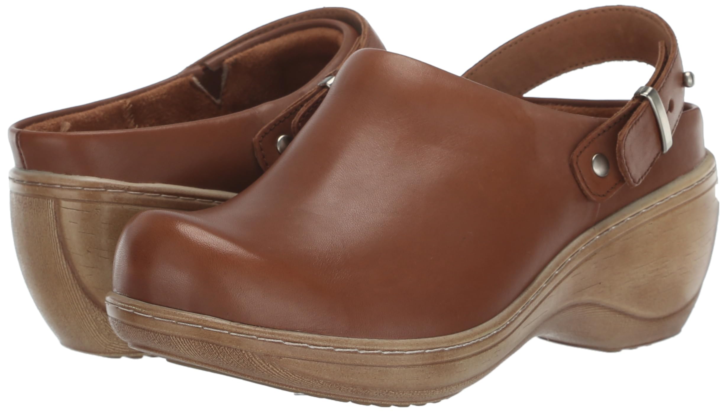 SoftWalk Women's Comfortable Slip-On Clogs - Arch Support & Cushioned Footbed for Nurses, Teachers & Healthcare Workers - Perfect for Work, Home & Indoor Use