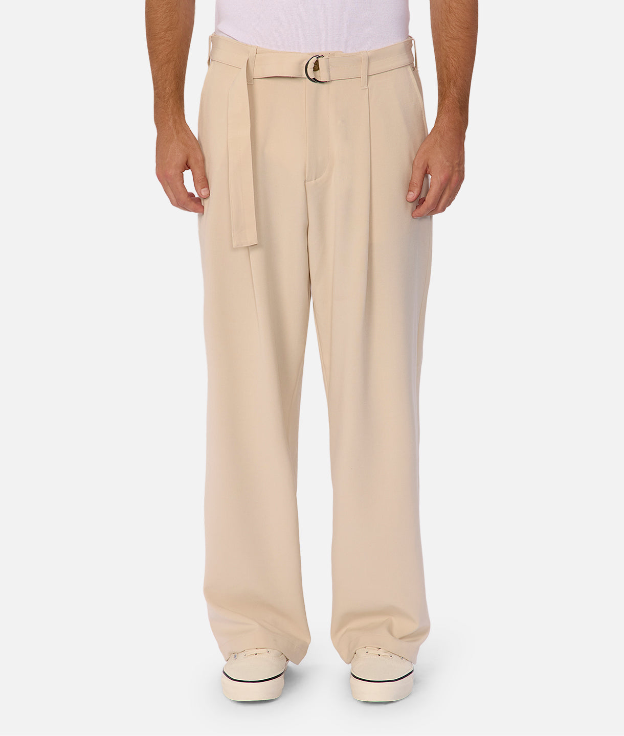 The Verona Pant - Women's High Waisted Wide Leg Pants in Stone Color | Comfortable & Stylish for Work, Travel & Casual Wear