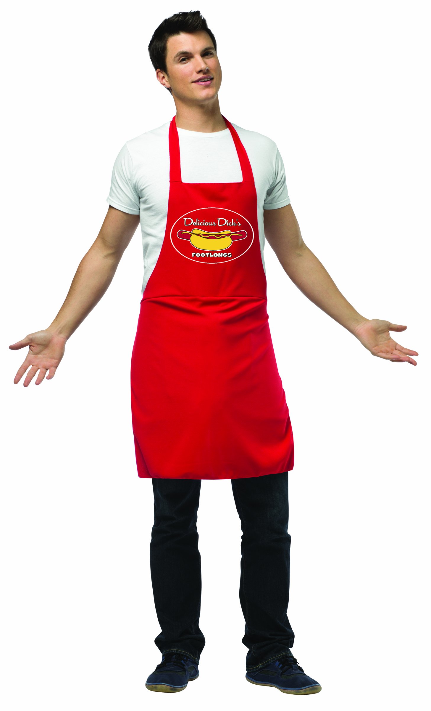 Hot Dog Vendor Apron - Rasta Imposta Premium Costume Apron for BBQ, Grill & Food Stands - Perfect for Halloween, Cosplay & Themed Parties