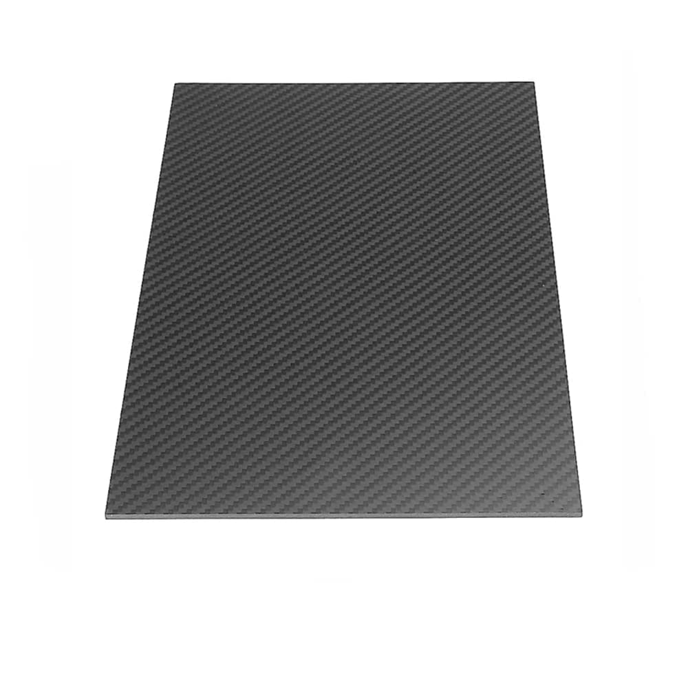 Premium Carbon Fiber Sheet - 6mm to 20mm Thickness, 250mm x 500mm Twill Matte Finish - High Strength Carbon Fiber Plate for DIY Projects, Automotive, Aerospace & Industrial Applications