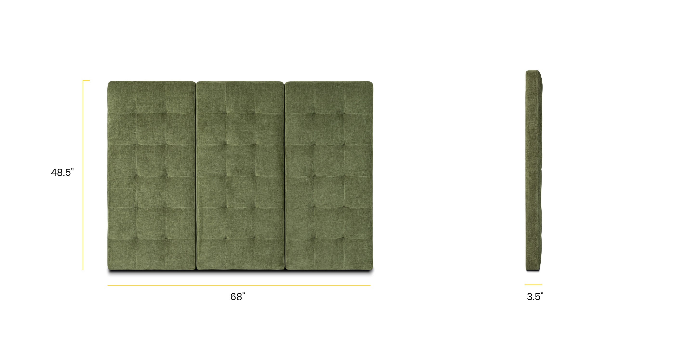 Stylish Napa Upholstered Bed Headboard - Queen Size, Tufted Fabric, Modern Bedroom Decor for Home & Hotel Use