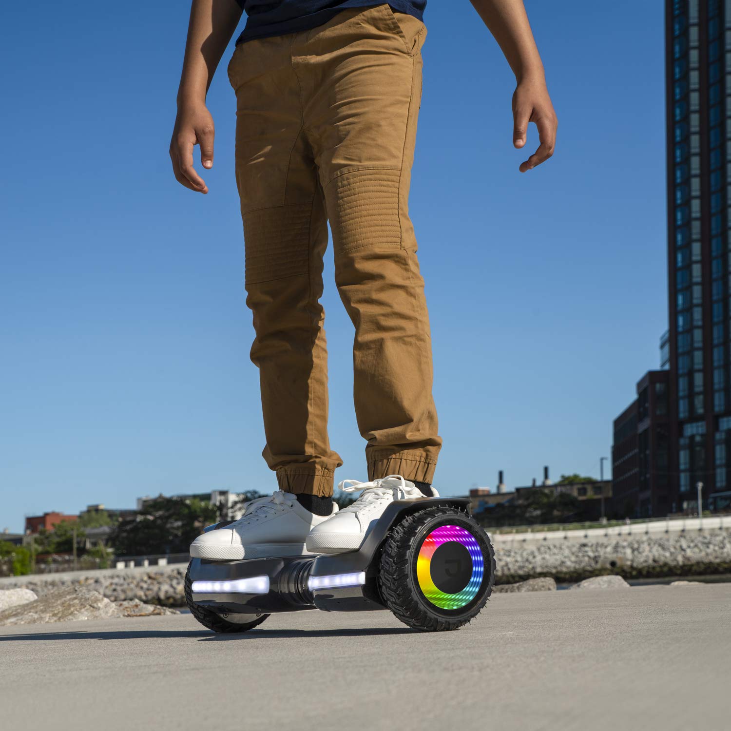 Jetson Self Balancing Hoverboard with Built-in Bluetooth Speaker, All-Terrain Tires & LED Lights - Perfect for Kids & Adults, Indoor & Outdoor Riding, Commuting & Fun Activities