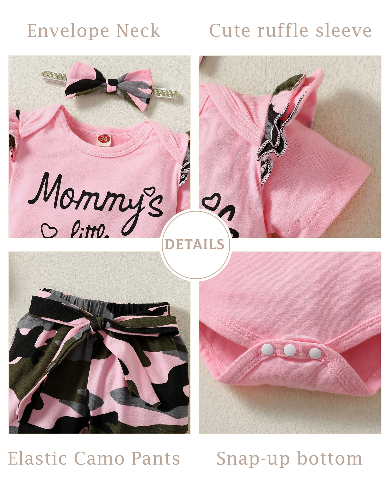 Adorable Infant Baby Girl Clothes - Newborn Long Sleeve Romper & Pants Set for Fall/Winter | Soft & Cozy Outfit for Girls 0-24 Months | Perfect for Family Photos, Playdates & Holiday Events