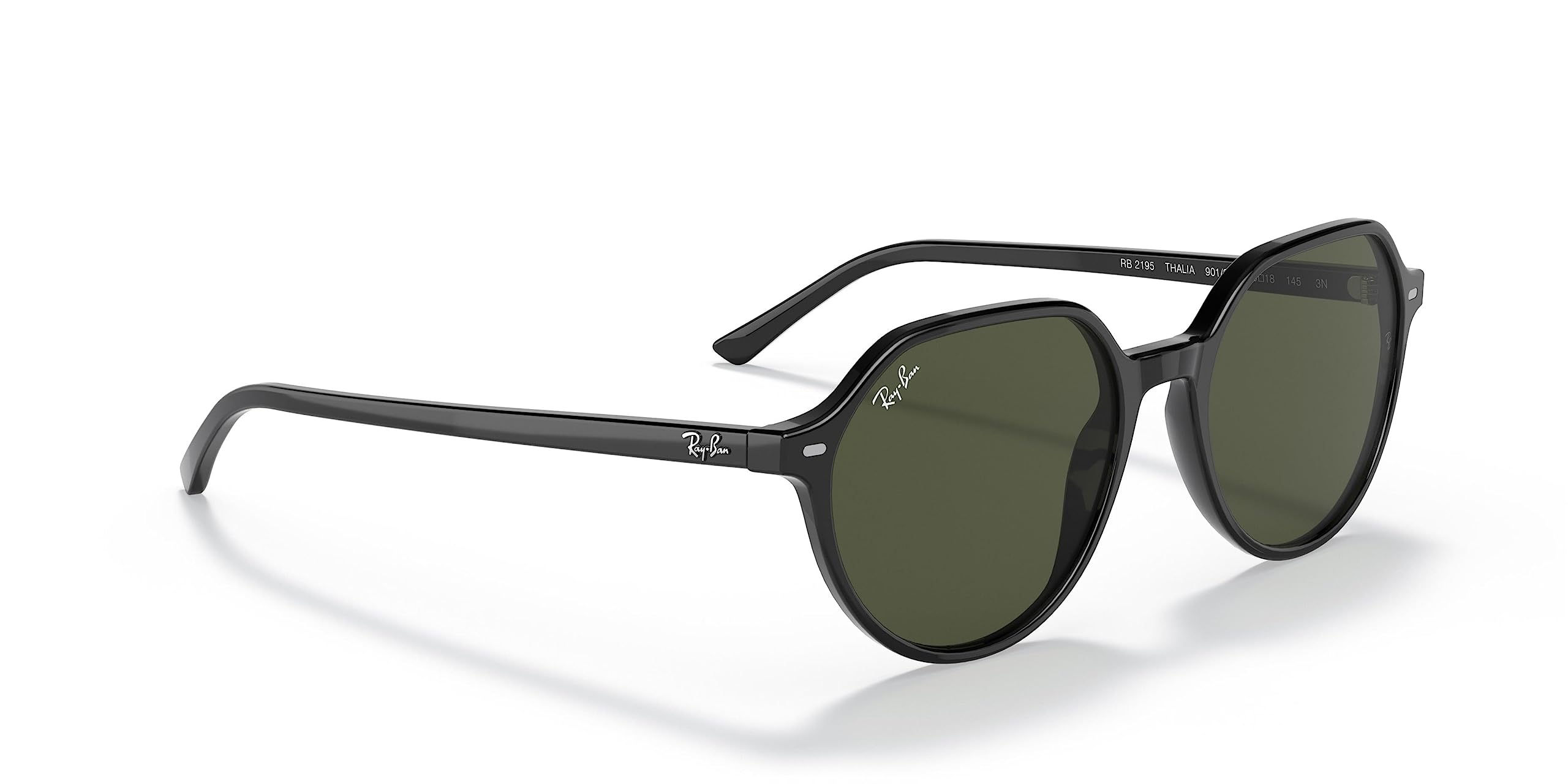 Ray-Ban RB2195 Thalia Square Sunglasses for Women - UV Protection, Polarized Lenses, Classic Style - Perfect for Driving, Beach & Outdoor Activities