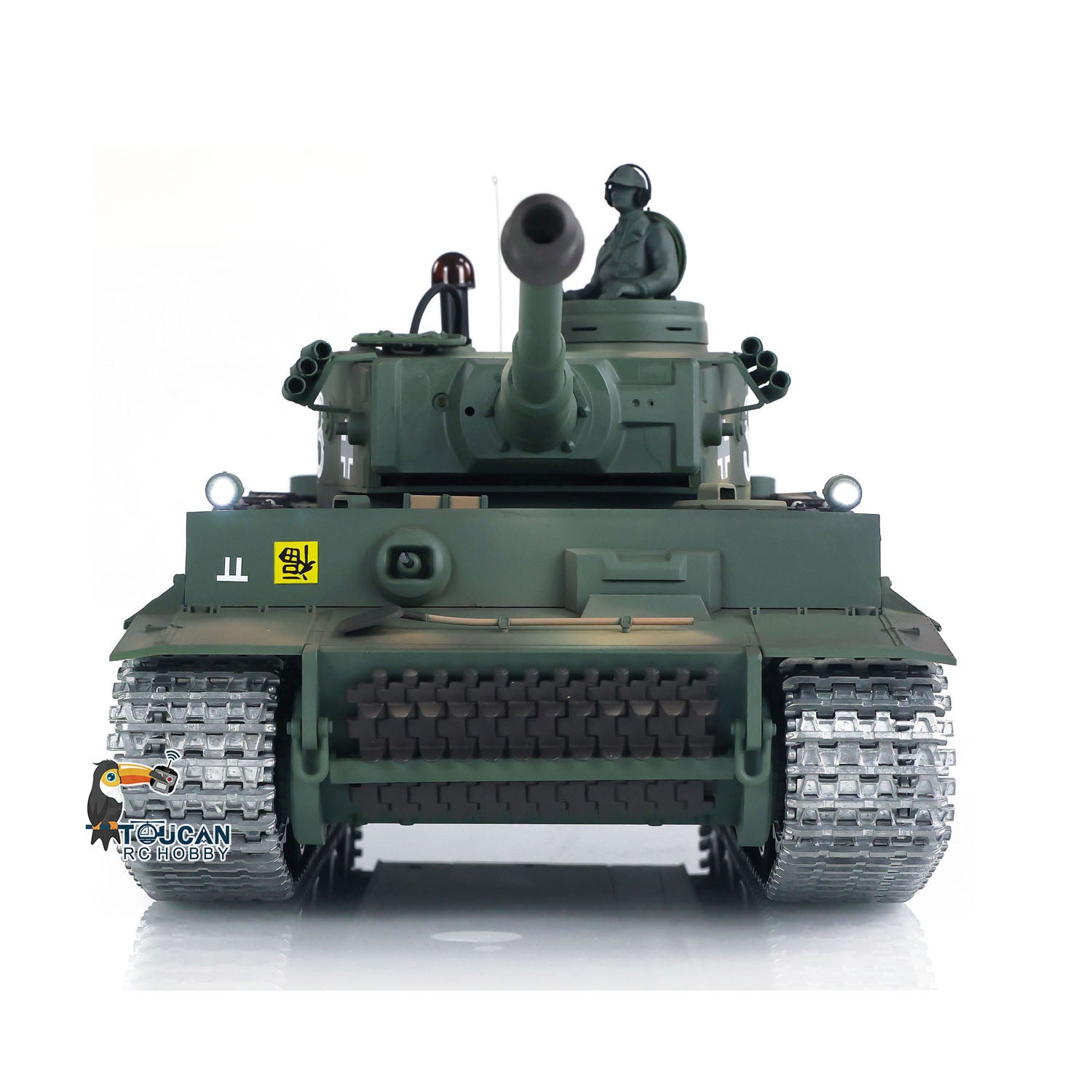 1:16 Henglong 7.0 German Tiger I RTR RC Tank with Metal Tracks, BB Shooting, Infrared Battle & Smoke Effects - 340° Rotating Turret - Perfect for Military Enthusiasts, Collectors and RC Tank Battles