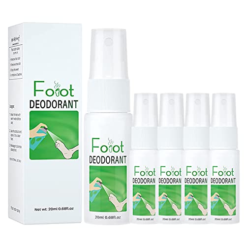 20ml Foot Odor Removal & Nourishing Cream - [2022 NEW] Anti-Fungal Foot Care Spray for Men & Women - Moisturizing Cracked Heels Treatment (5 Pack) - Perfect for Athletes, Travelers & Daily Foot Hygiene