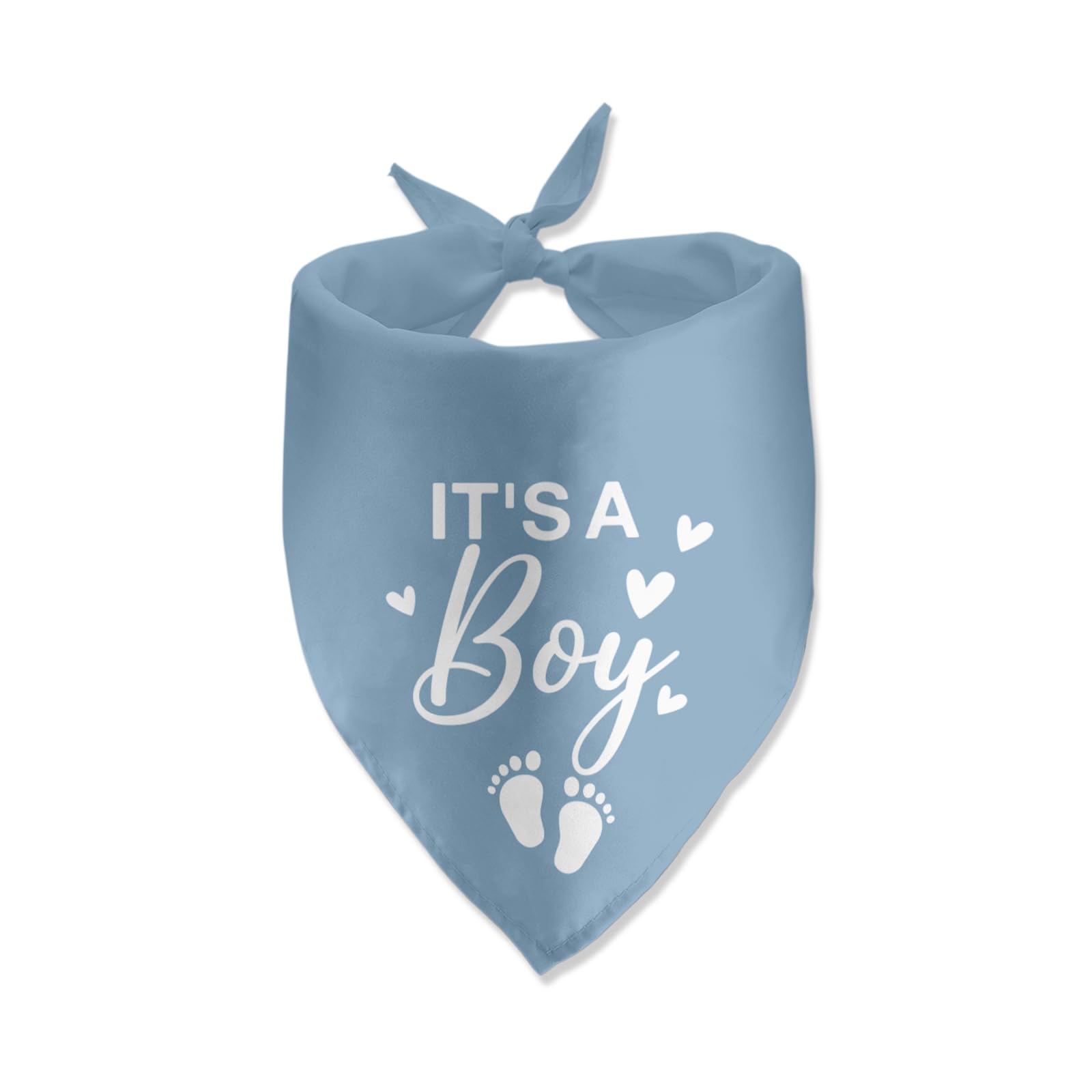 Blue Gender Reveal Dog Bandana - It's a Boy Pregnancy Announcement Pet Scarf for Dogs | Cute Pet Accessories for Dog Lovers | Perfect for Gender Reveal Parties, Baby Showers & Social Media Announcements