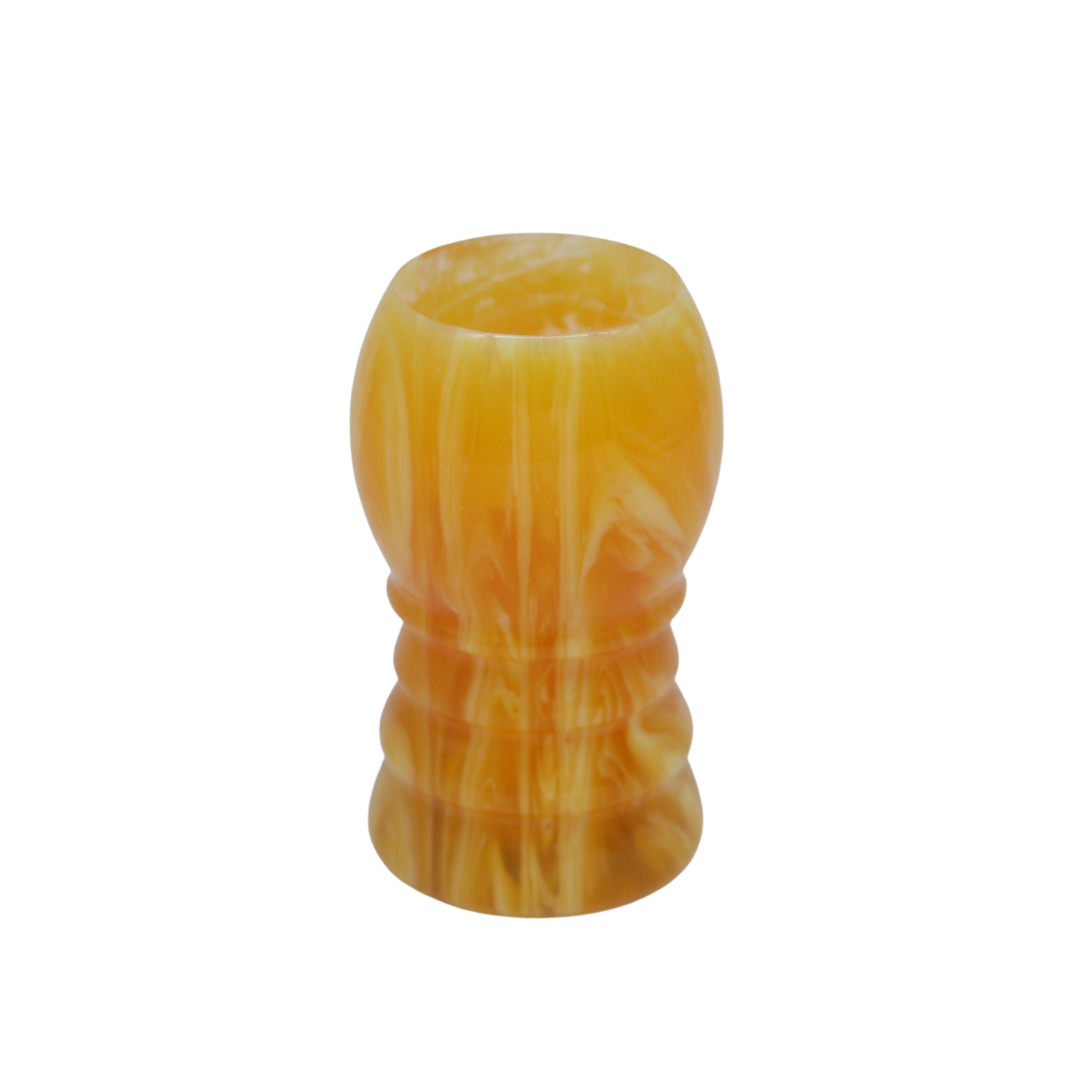 Premium Amber Handmade Shaving Brush Handle for Men - Fits 24mm & 26mm Knots - Perfect for Wet Shaving, Grooming Kits & Luxury Bathroom Accessories