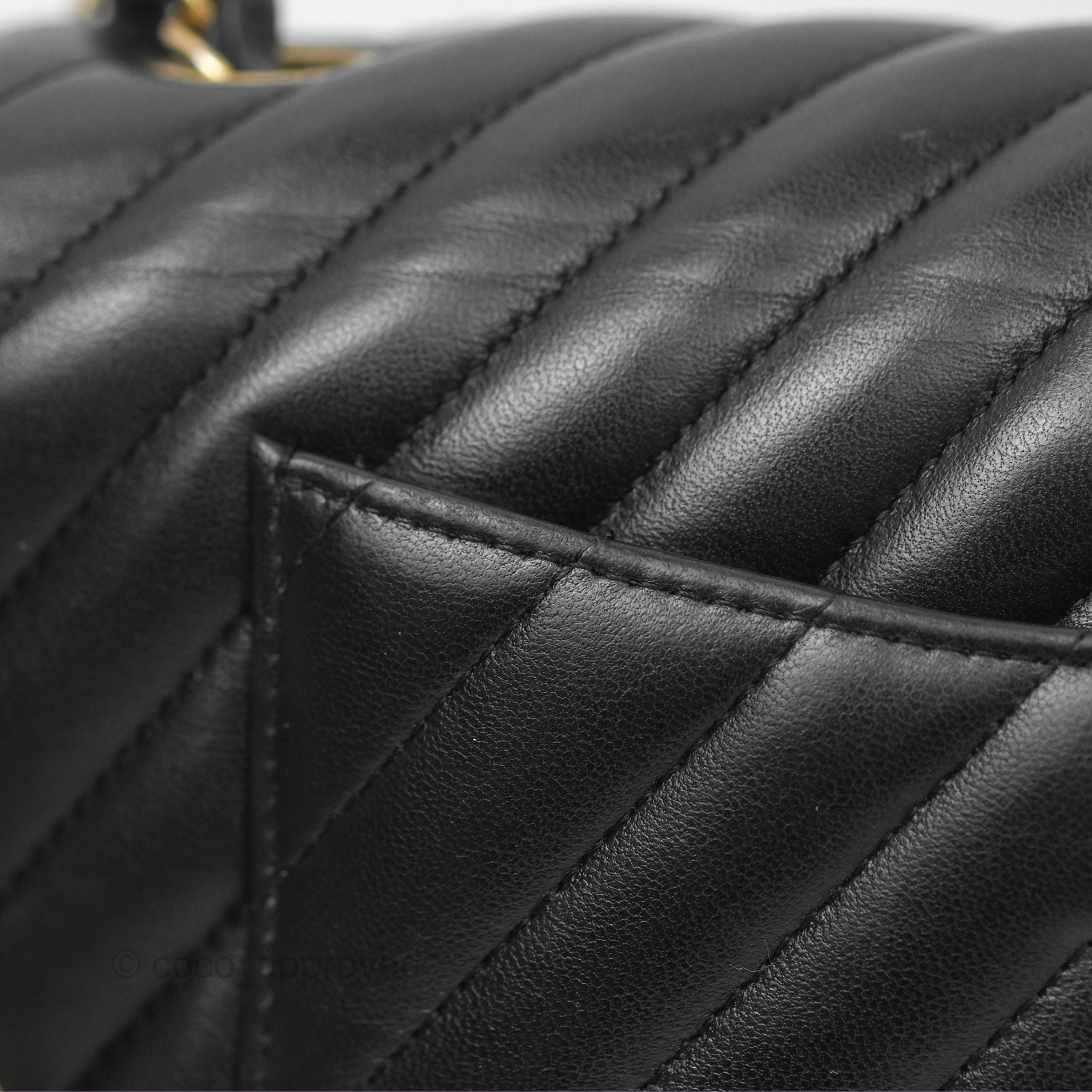 Chanel Chevron Mini Rectangular Bag - Black Lambskin Leather with Aged Gold Hardware | Luxury Crossbody Purse for Women, Perfect for Evening Events & Date Nights