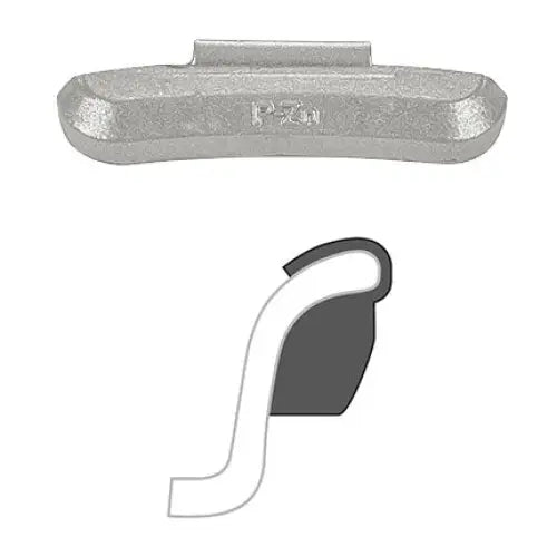 AA P Clip On Wheel Weights - Zinc Coated (25/Box) | Perfect for Auto Balancing & Tire Maintenance