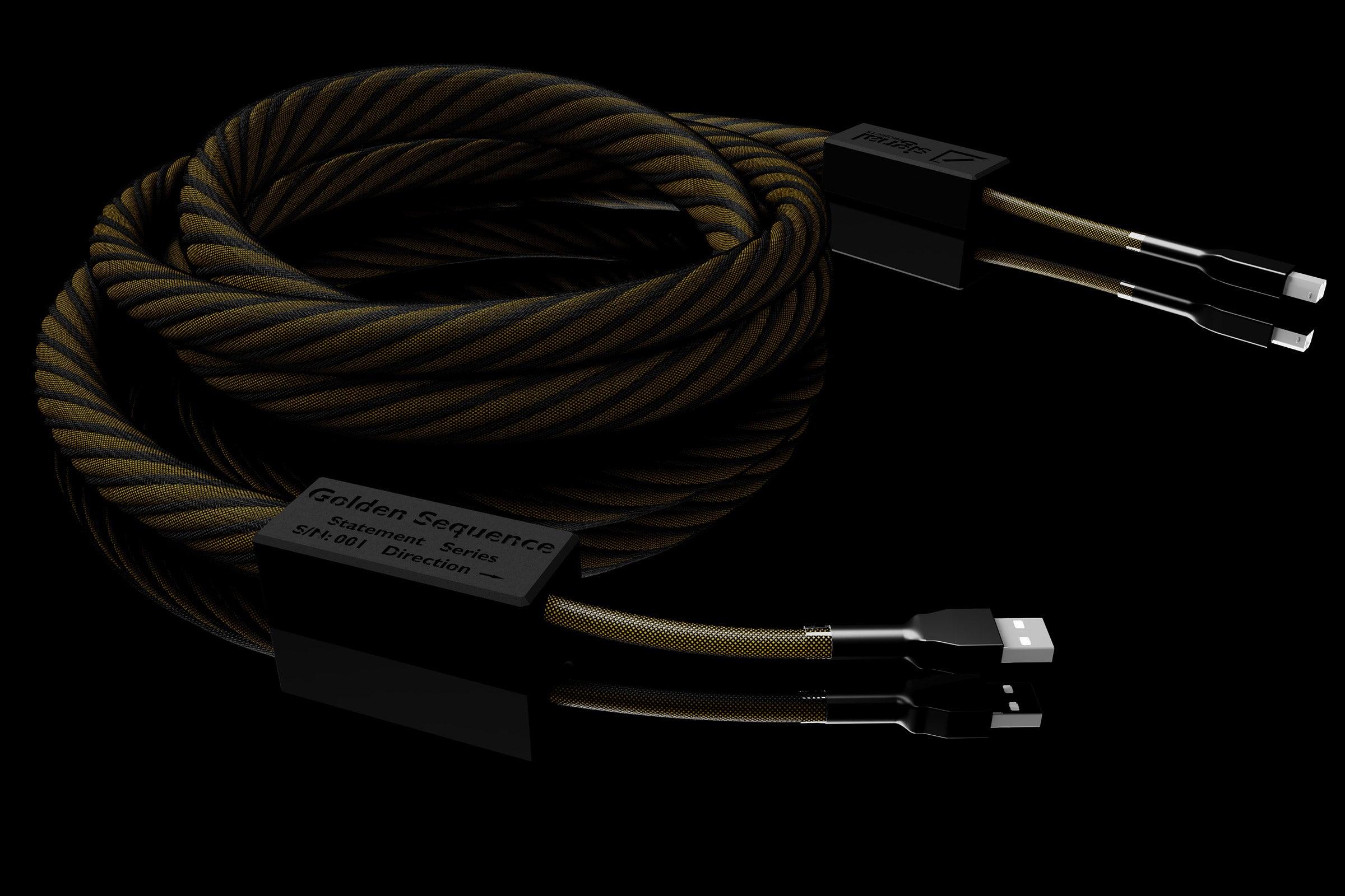 Golden Sequence USB Cable by Signal Projects - High-Speed Audio & Data Transfer for Studio Recording, DJ Equipment & Hi-Fi Systems