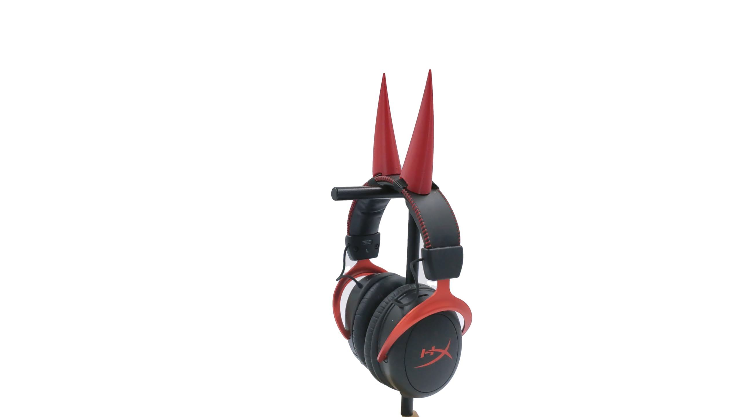 Power Horns Attachment for Gaming Headsets - Streamer & Cosplay Accessories (Goat/Bull Horns) - Perfect Gift for Gamers & Streamers - Ideal for Live Streaming, Cosplay Events & Gaming Tournaments (White)