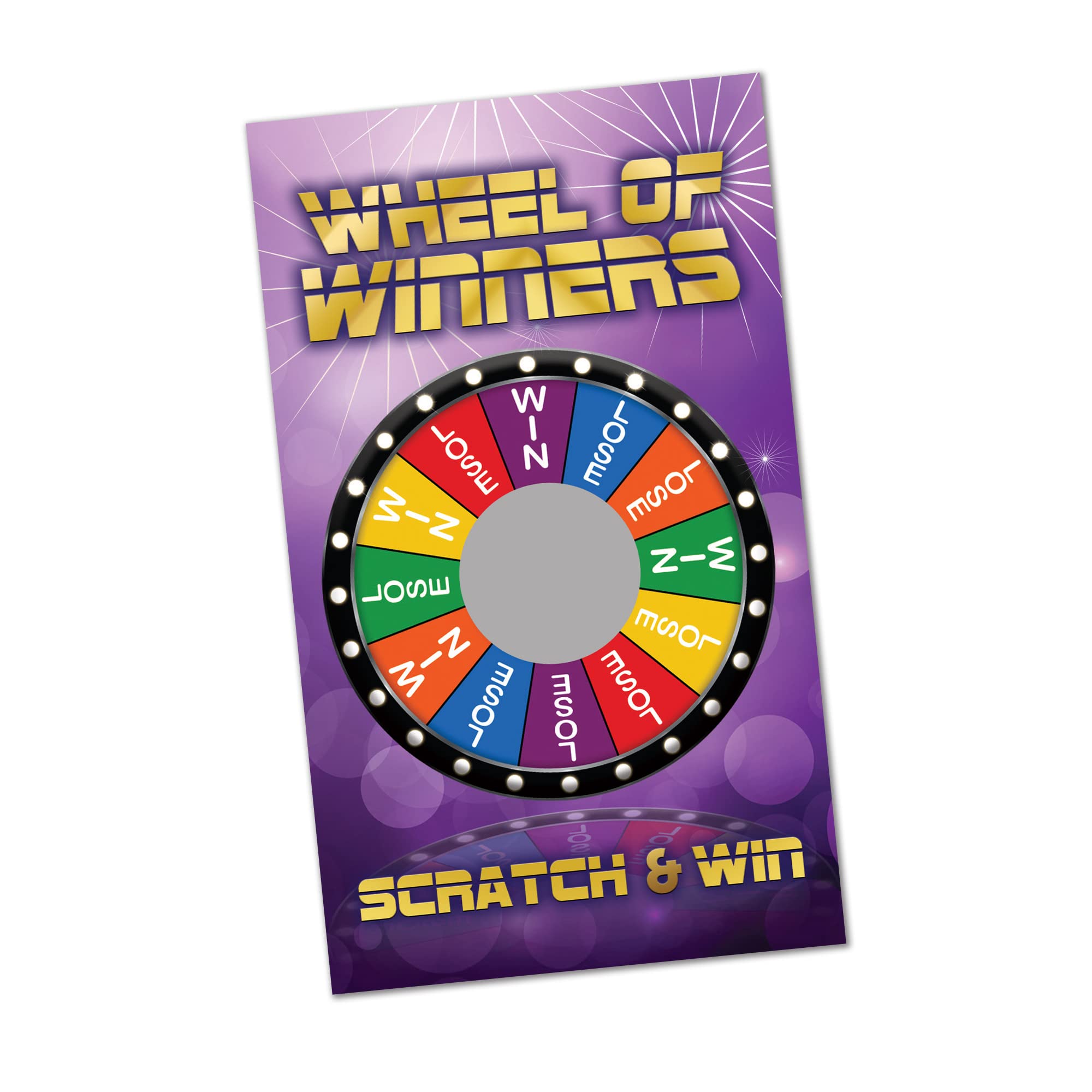 Wheel of Winners Scratch Off Cards - 30 Pack | Fun Prize Game for Parties, Events & Fundraisers | Perfect for Birthday, Office & School Activities