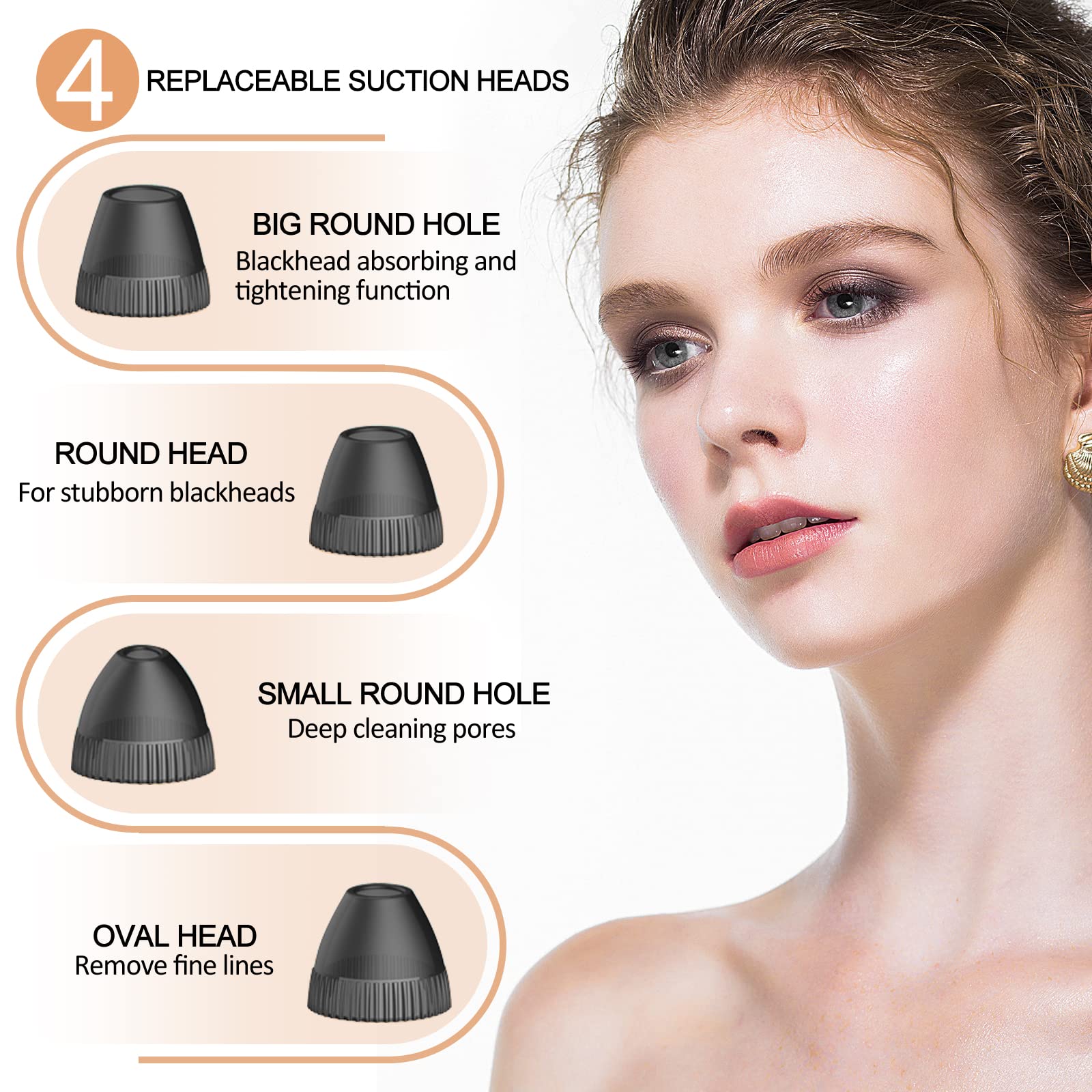 Blackhead Remover Vacuum - Deep Pore Cleanser for Face & Nose - Professional Skin Care Tool for Acne & Blackhead Removal - Perfect for Daily Skincare Routine & Spa Days