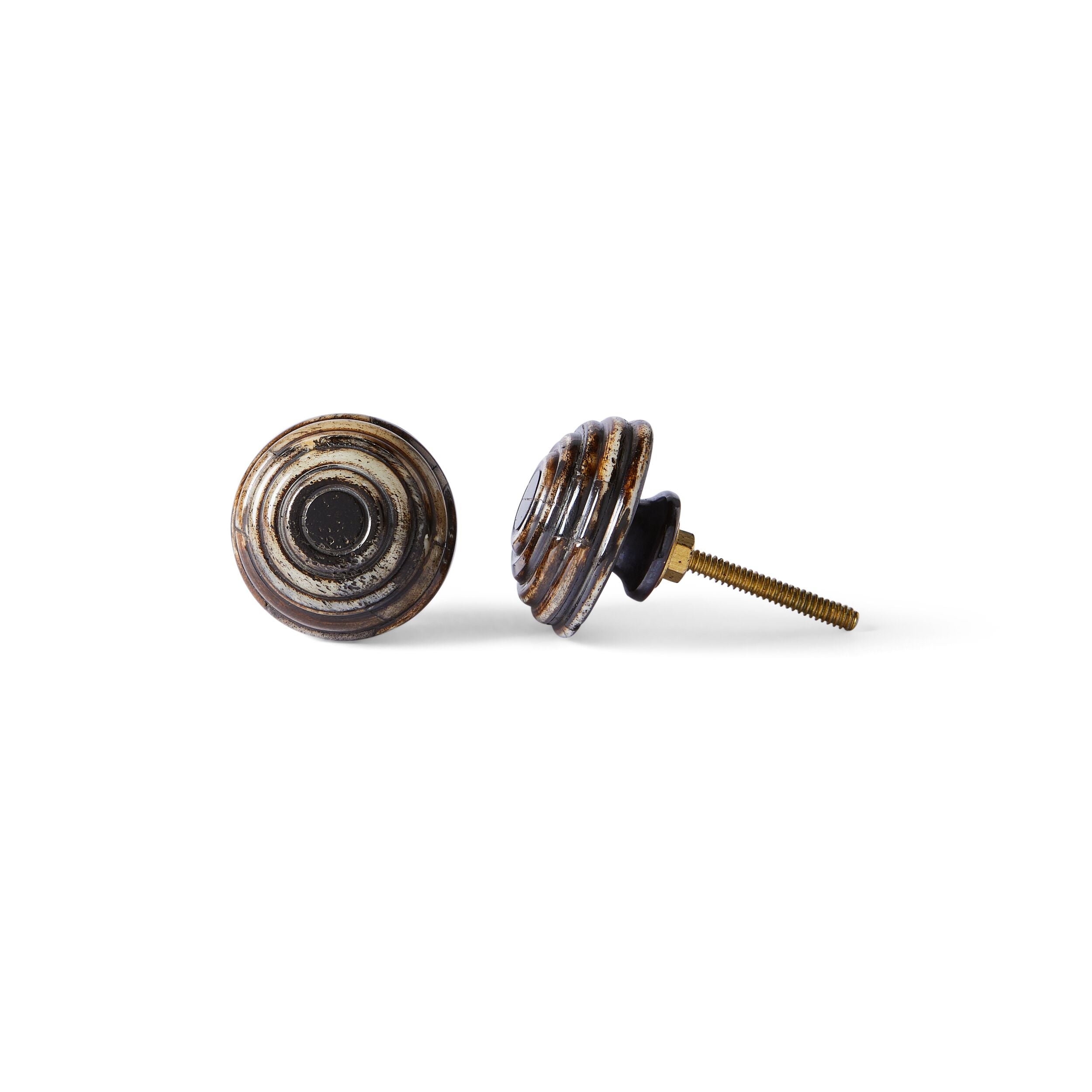 Atwood Carved Round Cabinet Knob 3.7cm (1.46
