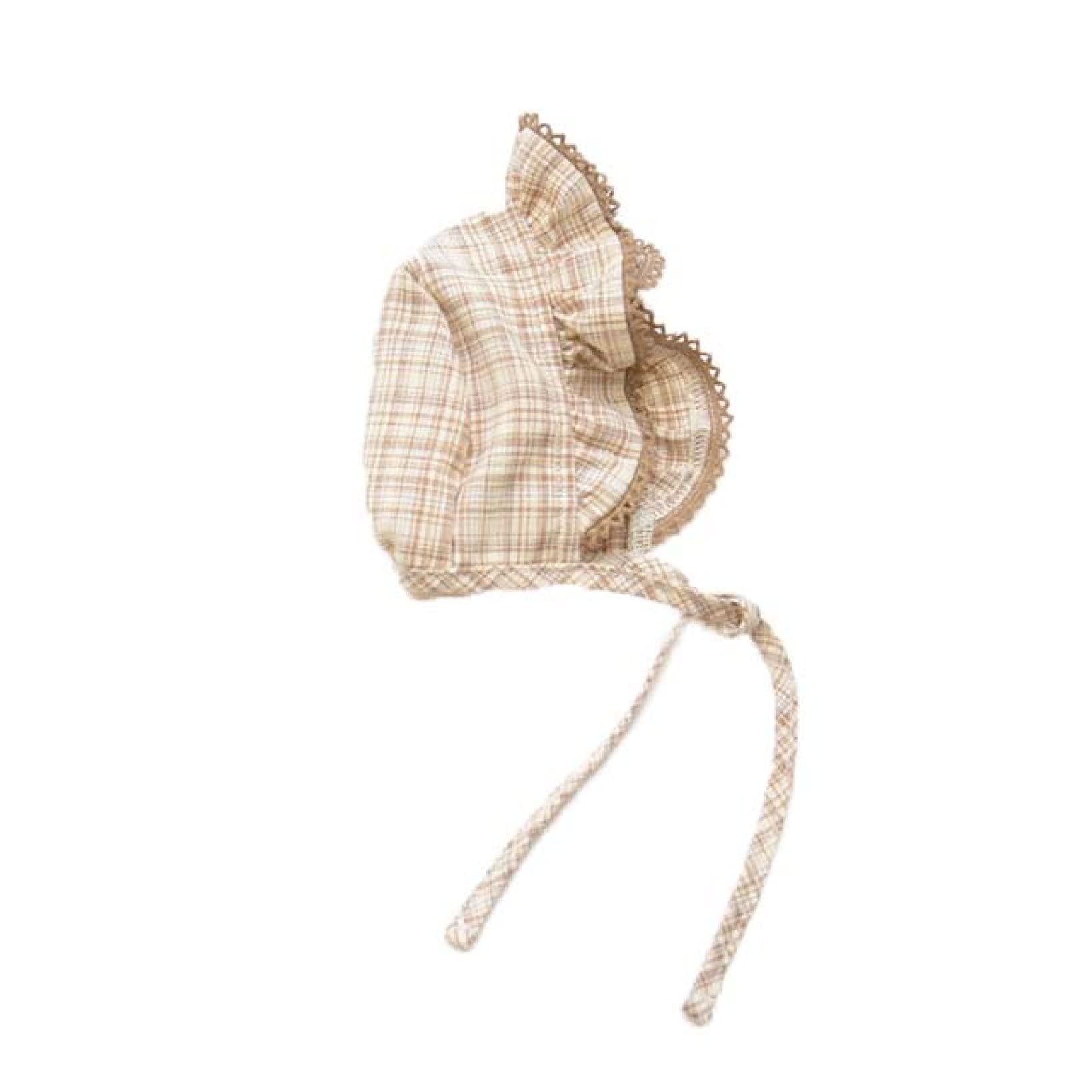 Breathable Plaid Sleeveless Dog Dress with Hat - Summer Pet Costume for Small Dogs & Cats | Perfect for Outdoor Walks, Pet Parties & Photo Shoots