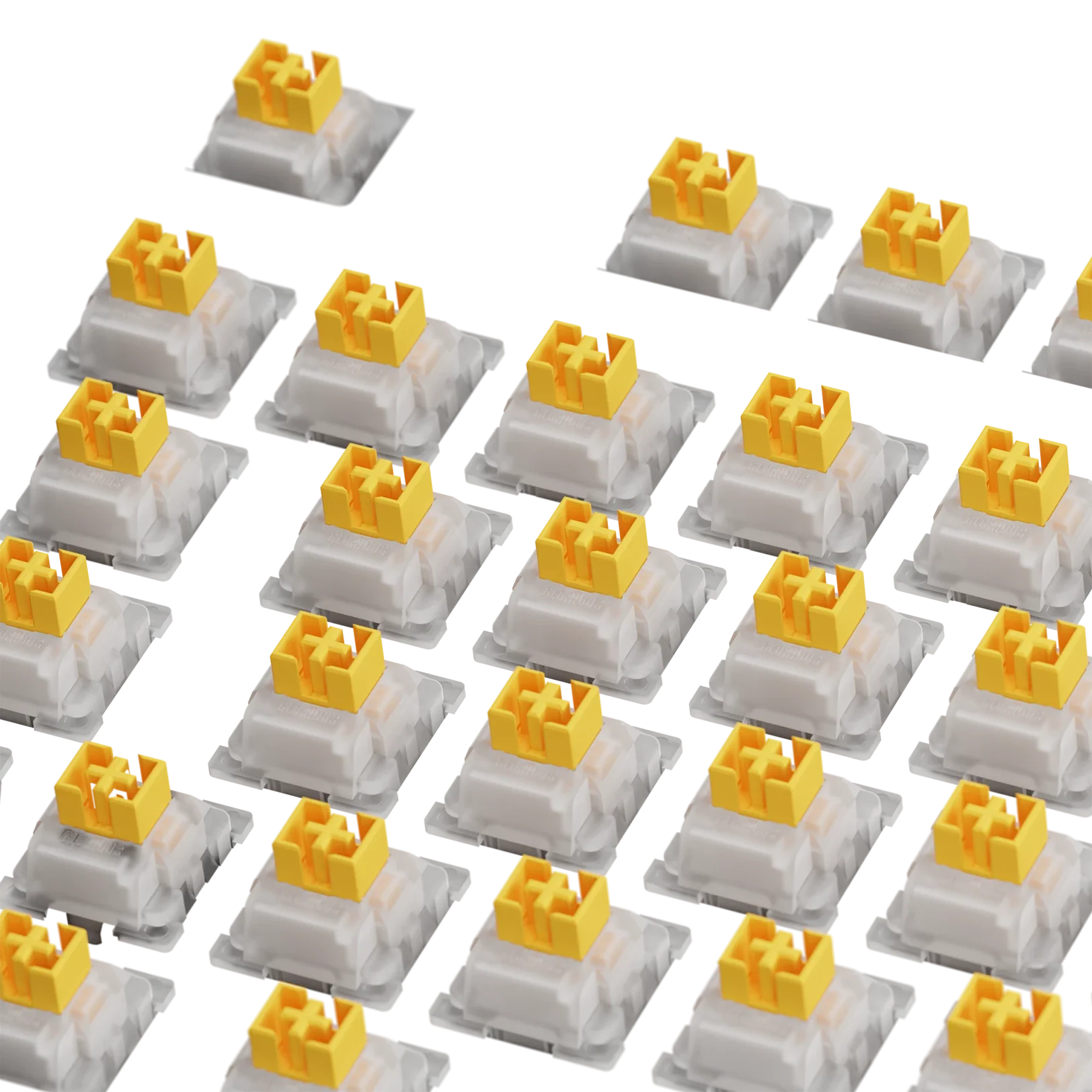 Glorious Panda Silent Mechanical Keyboard Switches - 100 Pack ISO Layout for Quiet Typing | Perfect for Gaming, Office & Home Use