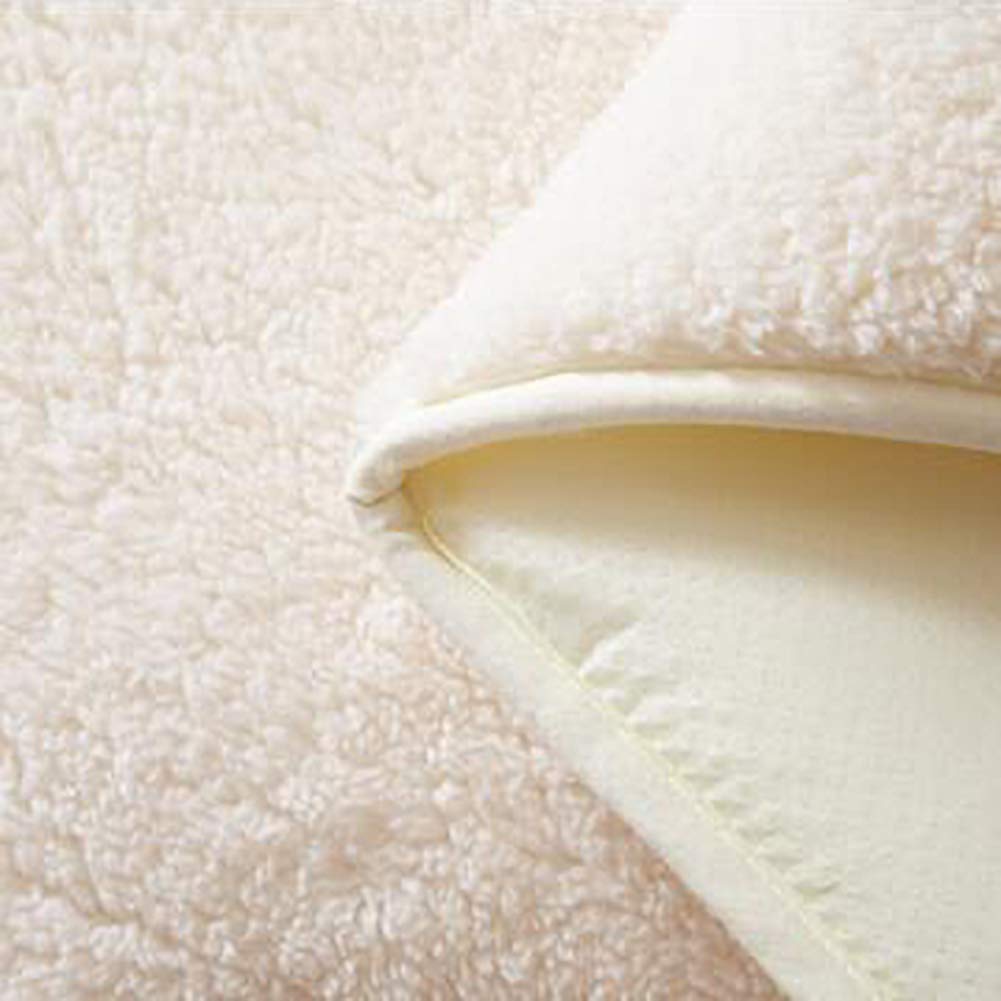 WJXBoos Plush Warm Tatami Mattress - Lamb Cashmere Futon Mattress, Soft Thick Non-Slip Mattress Topper for Floor Sleeping, Mattress Pad - White King Size | Perfect for Guest Beds, Dorm Rooms & Cozy Floor Lounging