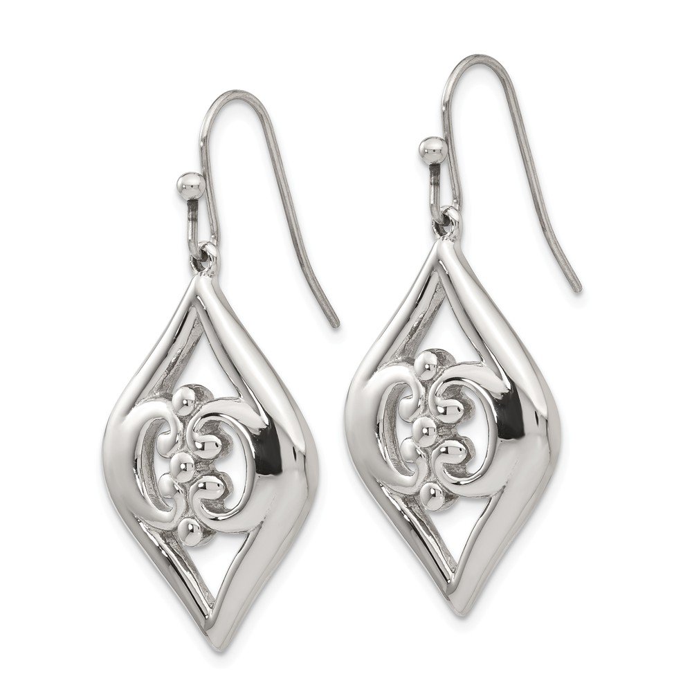 Vintage Crystal Shepherd Hook Dangle Earrings - Stainless Steel Jewelry for Women | Elegant Gift for Brides, Parties & Everyday Wear