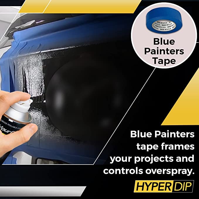 DipYourCar HyperDip Peelable Emblem Car Paint Kit - DIY Automotive Spray Paint Set with Removable Auto Paint Protection for Car Badges (Shadow Black) | Perfect for Customizing Vehicle Logos & Emblems