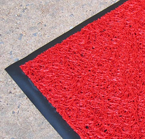 Heavy-Duty Vinyl Mesh Scraper Mat 4' x 10' - Non-Slip Entrance Floor Mat for High Traffic Areas - Ideal for Commercial Use, Garages, and Mudrooms - Blue