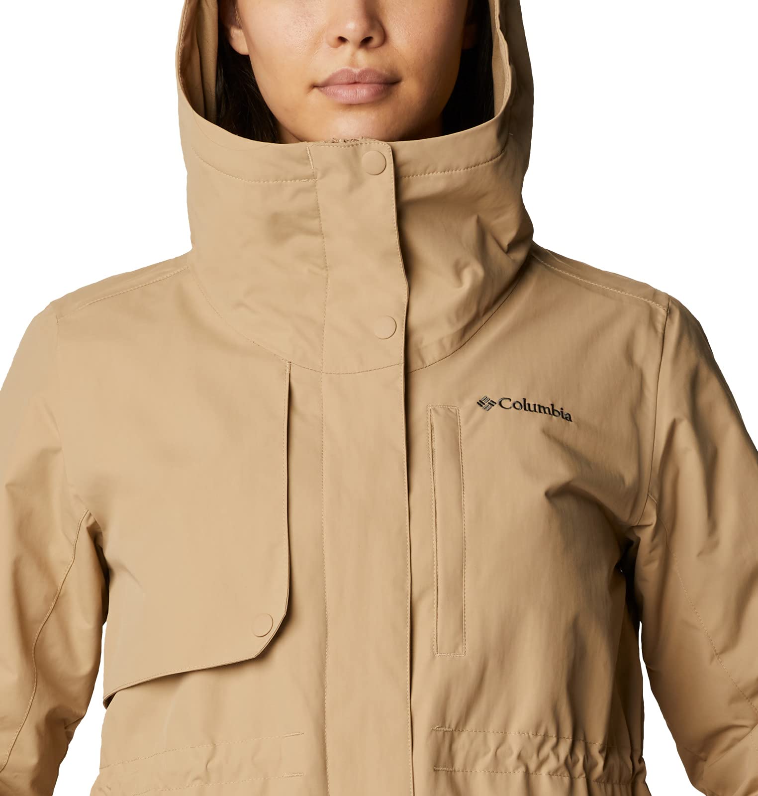 Columbia Women's Hadley Trail Jacket - Lightweight Waterproof Hiking Jacket for Outdoor Adventures, Rainy Days & Travel