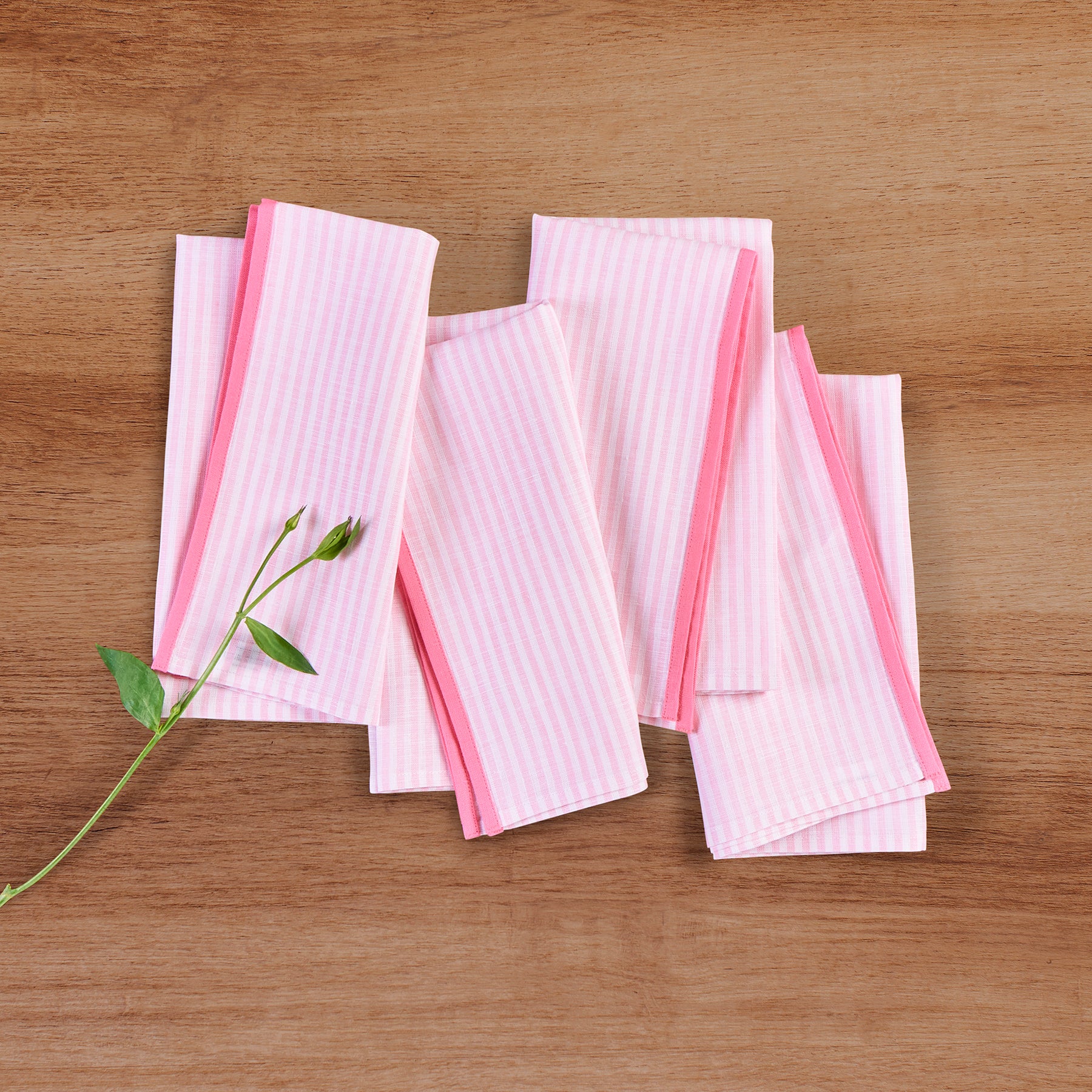 Premium Carmine Napkins, Set of 4 - Soft & Absorbent Dinner Napkins for Formal Dining, Parties & Special Occasions