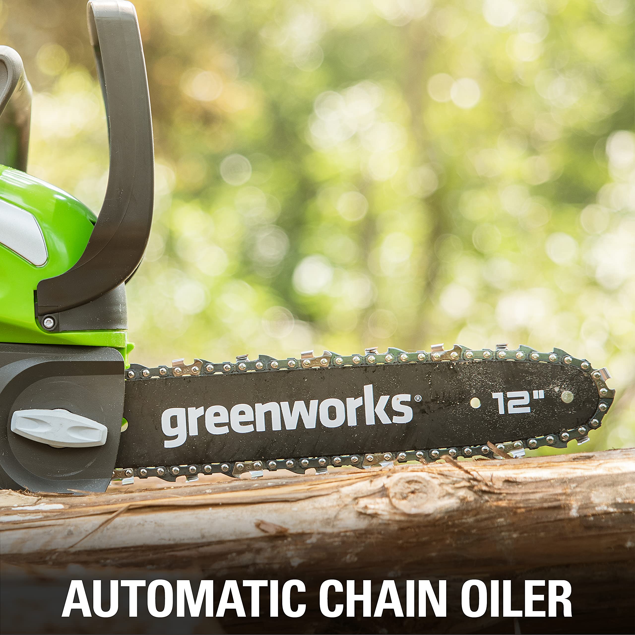 40V 12-Inch Cordless Battery Chainsaw with 2.0Ah Battery & Charger - Lightweight & Powerful for Tree Trimming, Firewood Cutting, and Yard Maintenance