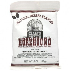 Claeys Old Fashioned Horehound Hard Candy - 6oz Bag - Natural Herbal Cough Drops - Vintage Style Candy for Cough Relief & Throat Soothing - Perfect for Cold Season, Travel & Home Remedies